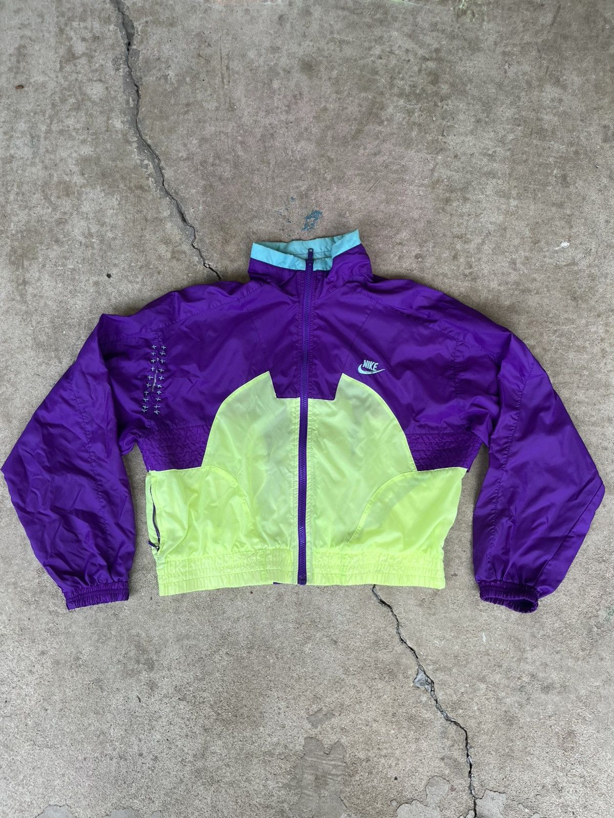 Handmade Custom Boro Repaired Neon Vintage Nike Windbreaker 215Emade Size US S / EU 44-46 / 1 - 1 Thumbnail