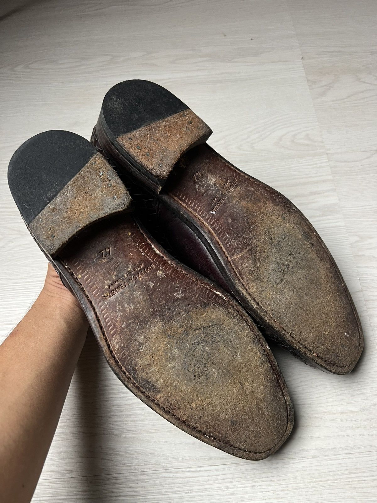 Bottega Veneta Bottega Veneta Brown Leather Shoes Size US 9 / EU 42 - 7 Thumbnail