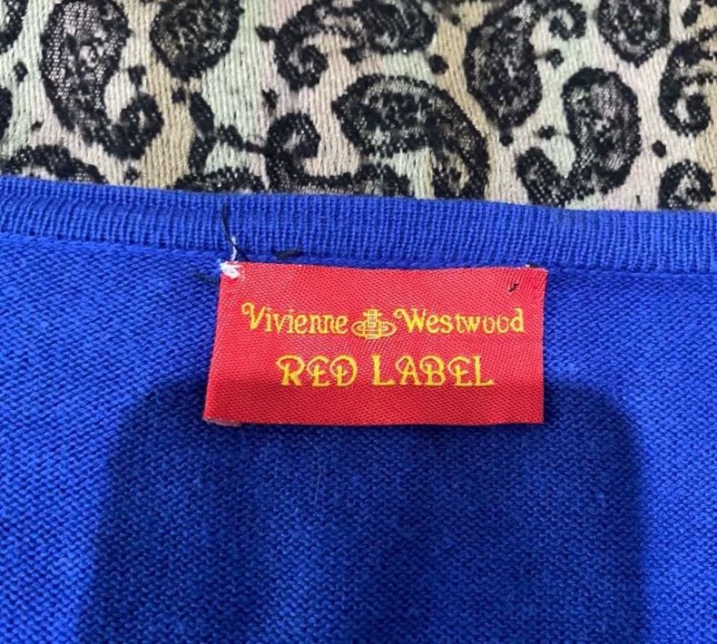 Vivienne Westwood Vivienne Westwood Blue Navy collar knit cardigan Size M / US 6-8 / IT 42-44 - 4 Thumbnail