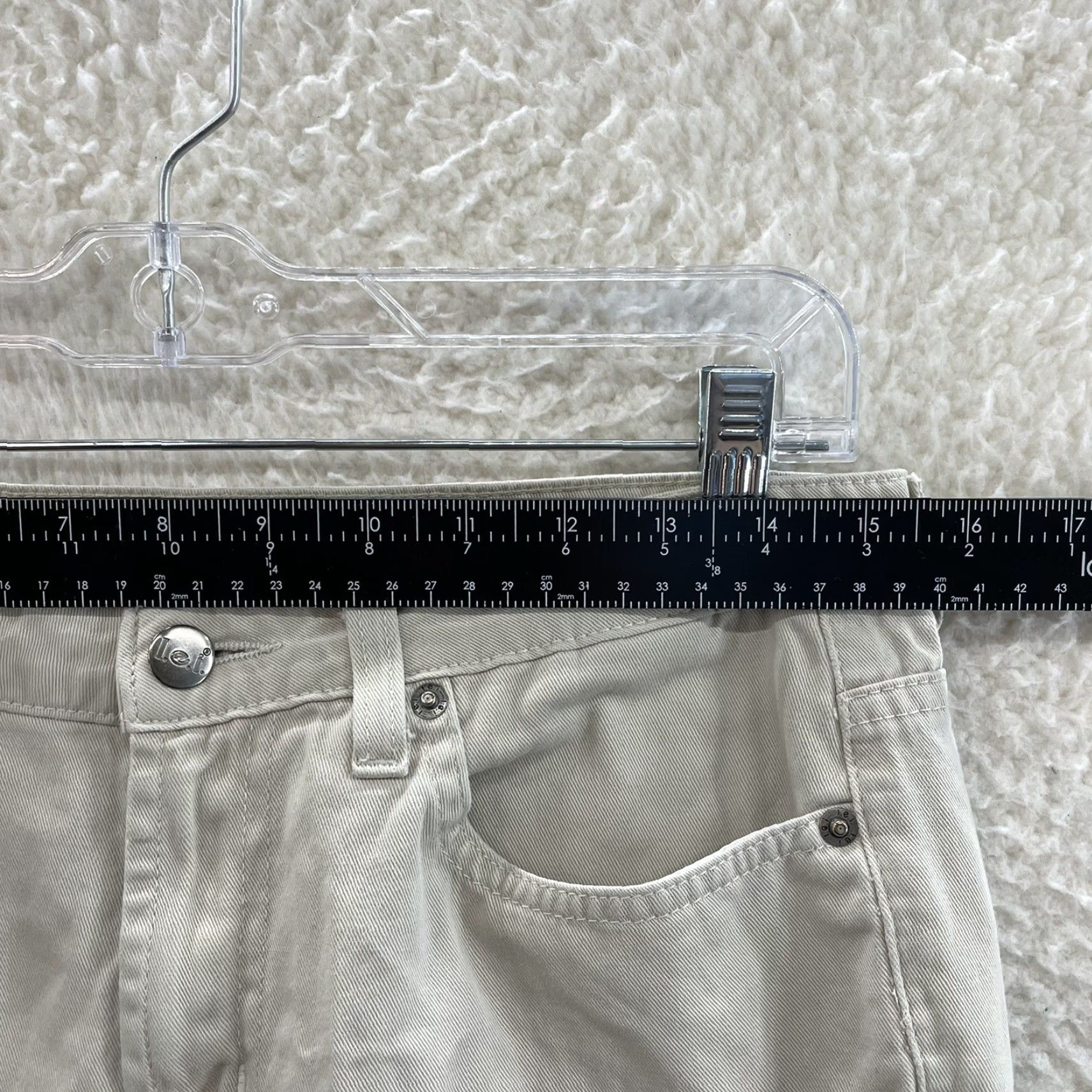 Vintage Y2K Vintage Lei Pants Jeans 12 Beiac Khaki Tan Beige Mid Rise Bootcut Flare Jeans Pant Size 34" / US 12 / IT 48 - 7 Thumbnail