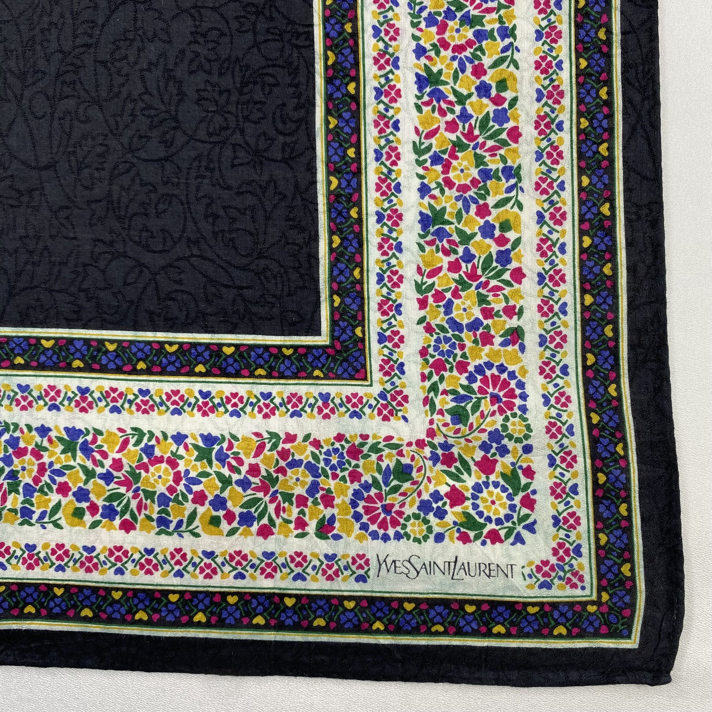 Vintage Yves Saint Laurent Bandana/ Handkerchief / Neckerchief-P1707 Size ONE SIZE - 3 Thumbnail