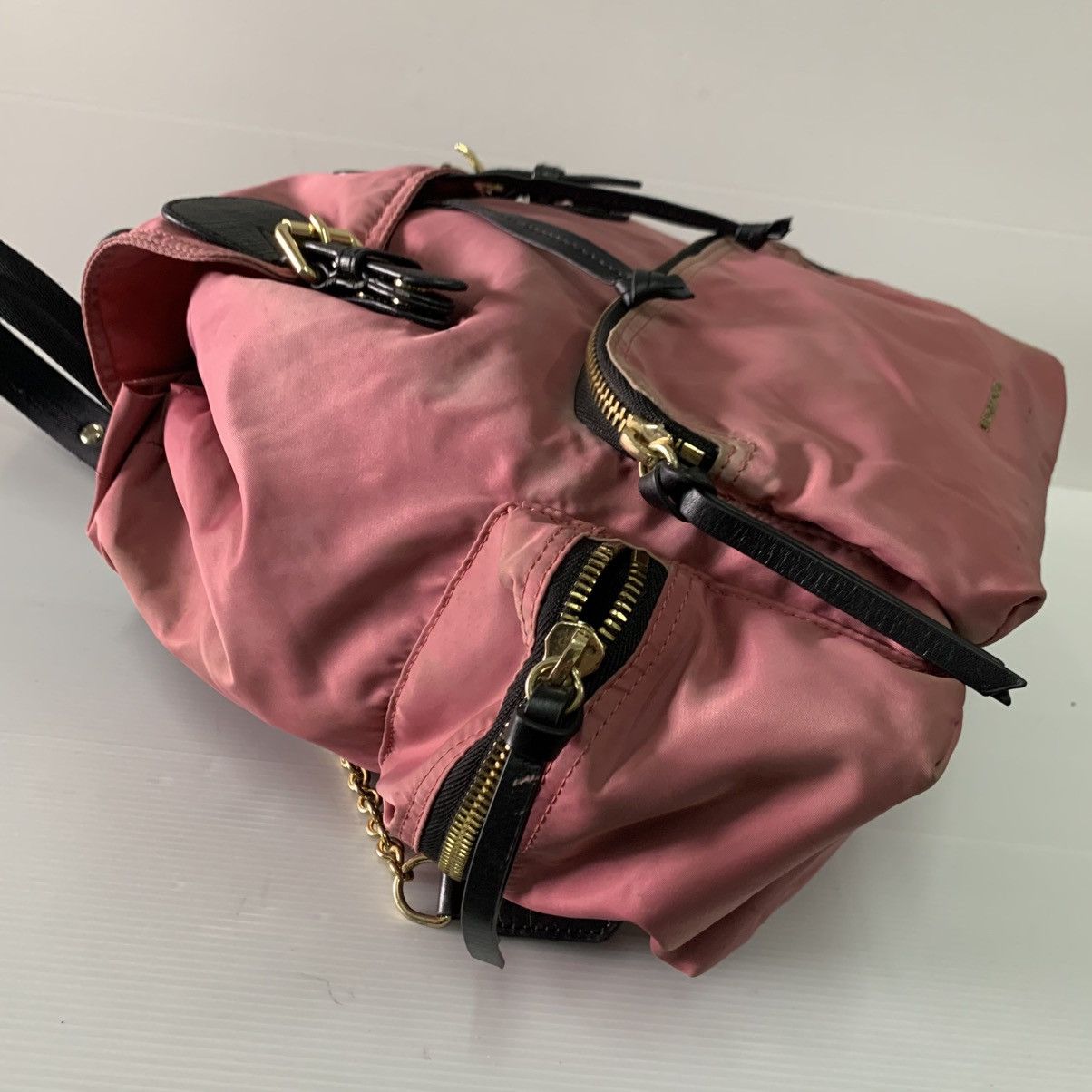 Burberry Burberry Canvas Nylon Pink Backpack Size ONE SIZE - 7 Thumbnail