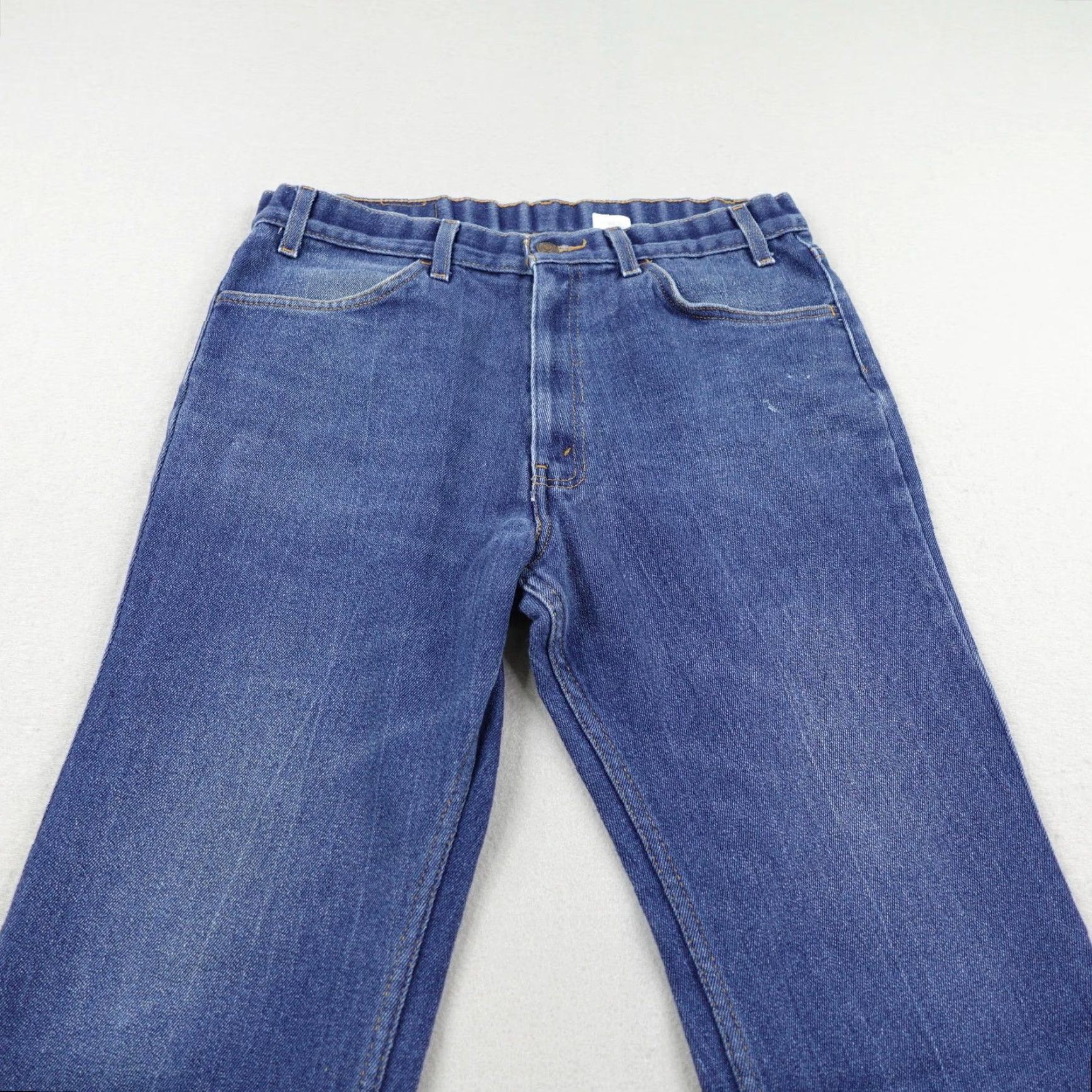 Levi's Vintage Levis Jeans Mens 36x30 Blue Denim 547 Brown Tab Faded Straight Leg Y2K Leather? Size US 36 / EU 52 - 2 Thumbnail