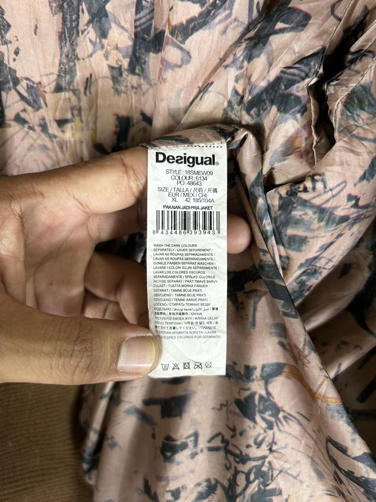 Desigual × Vintage ⚡️Y2K Desigual Man Zipper Bomber Jacket Size US XL / EU 56 / 4 - 11 Thumbnail