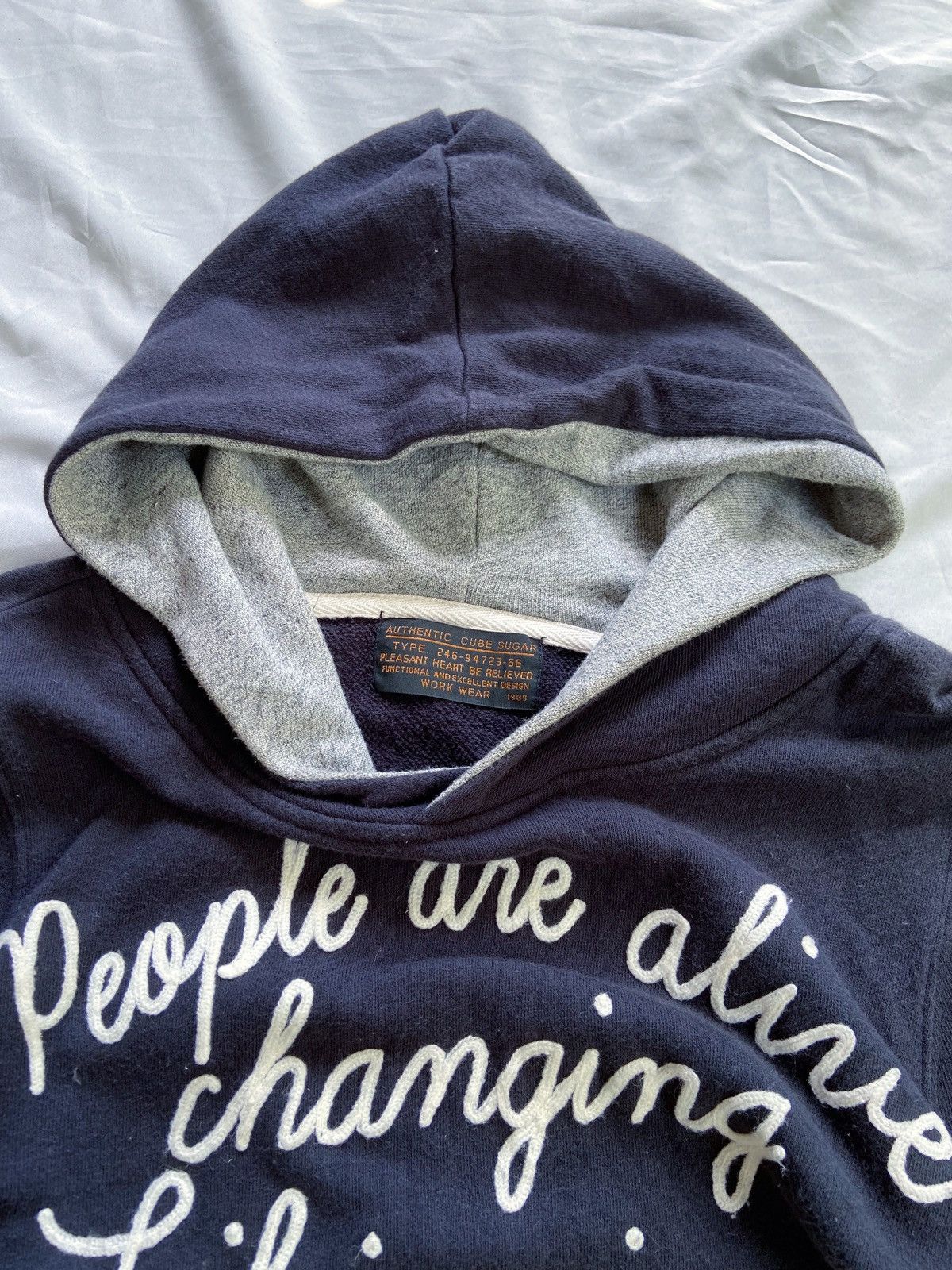 Japanese Brand PEOPLE ARE ALIVE CHANGING LIFE IS ENJOYED CUBE SUGAR HOODIE Size US M / EU 48-50 / 2 - 7 Thumbnail