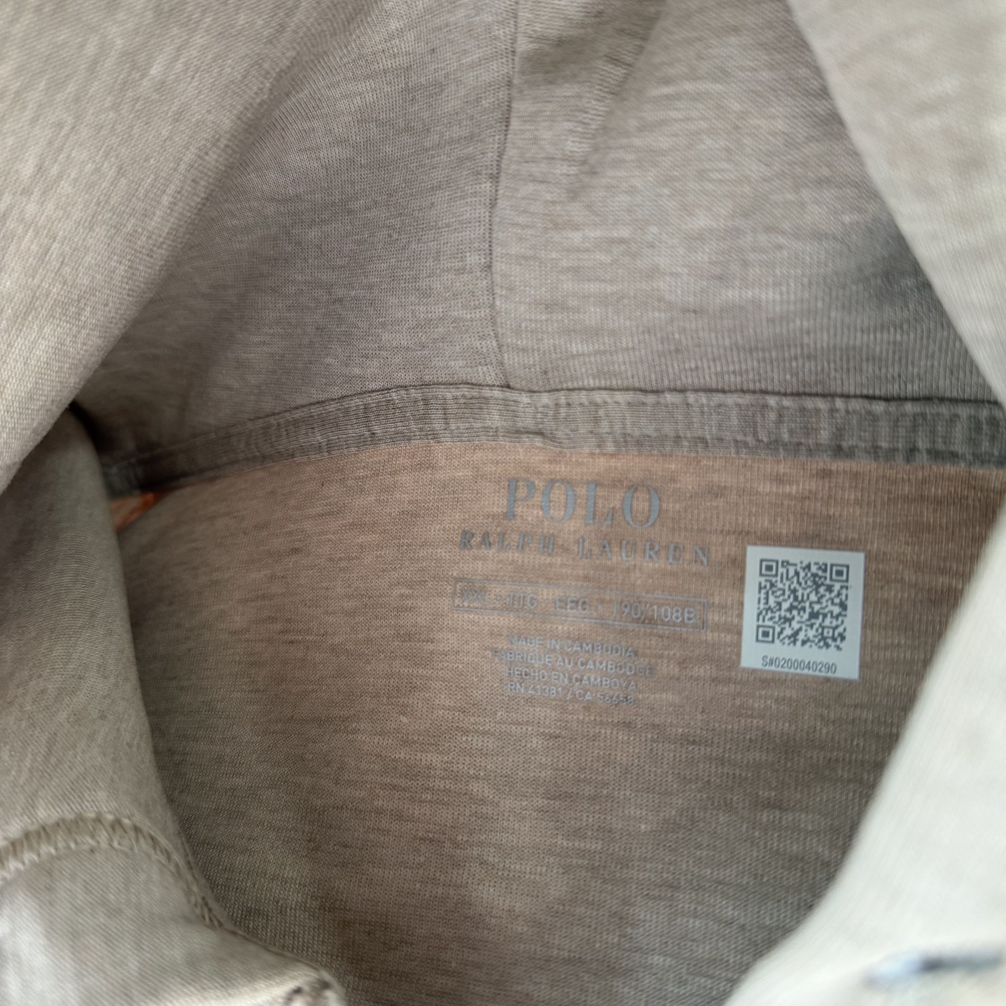 Polo Ralph Lauren Polo Ralph Lauren Double-Knit Full-Zip Hoodie - Tan/Beige Size US XXL / EU 58 / 5 - 3 Thumbnail