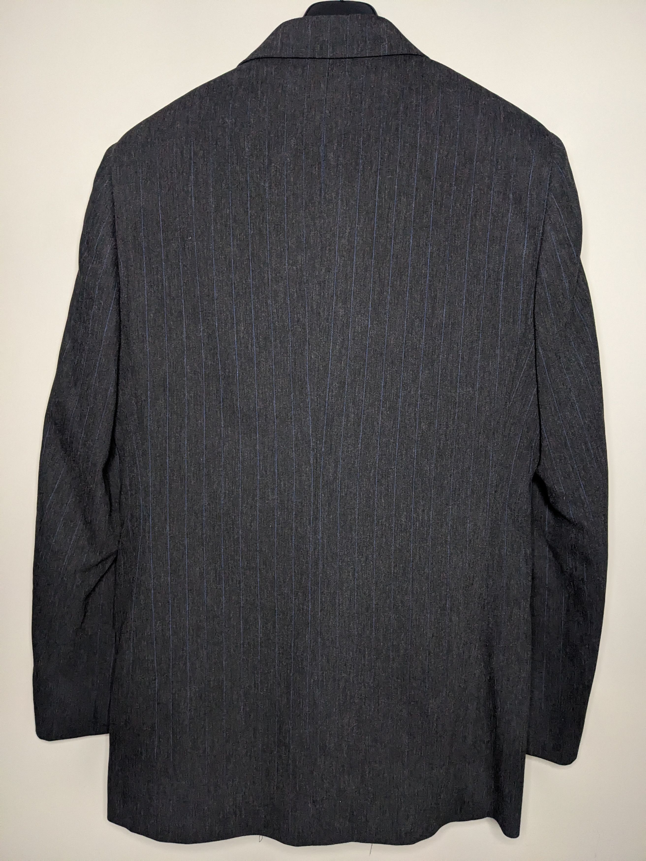 Dolce & Gabbana VTG 90s Dolce Gabbana Pinstripe Blazer Suit Jacket 42R Wool Size 42R - 7 Thumbnail
