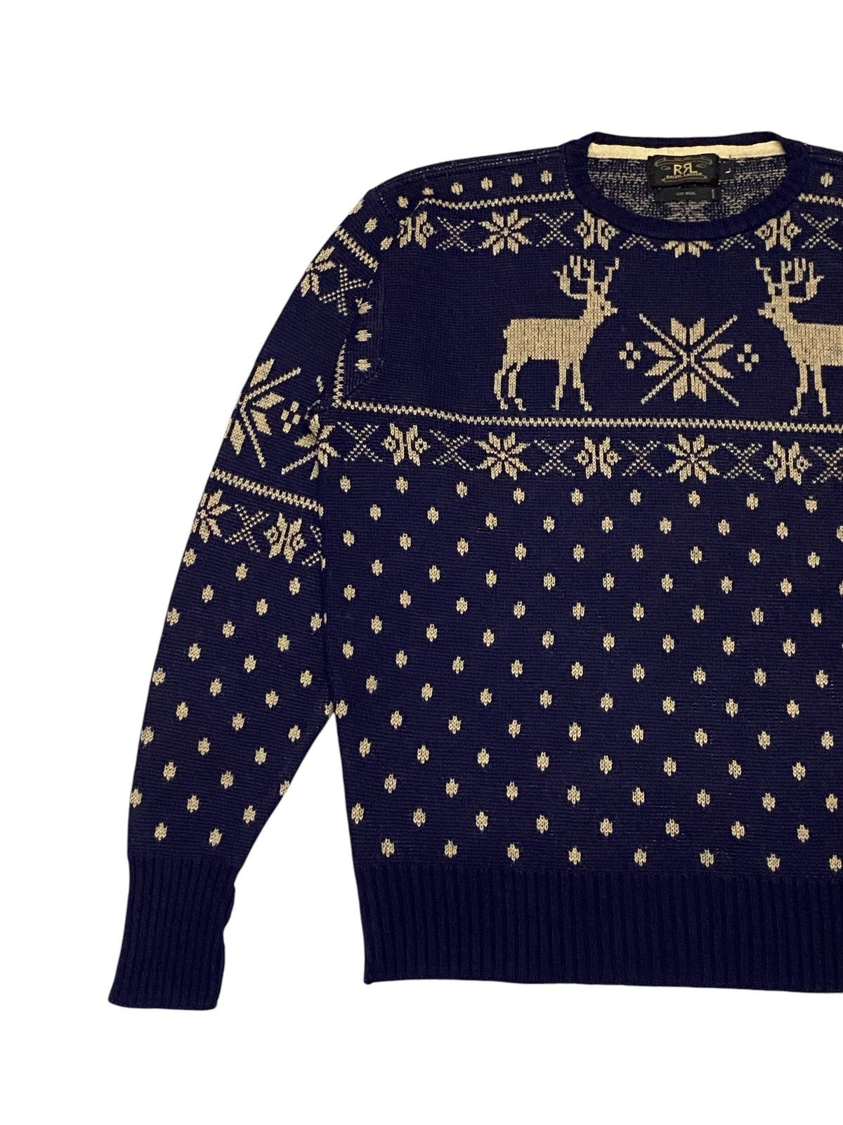 RRL Ralph Lauren Vintage Double RL Ralph Lauren Wool Knitwear Sweaters Size US L / EU 52-54 / 3 - 9 Thumbnail