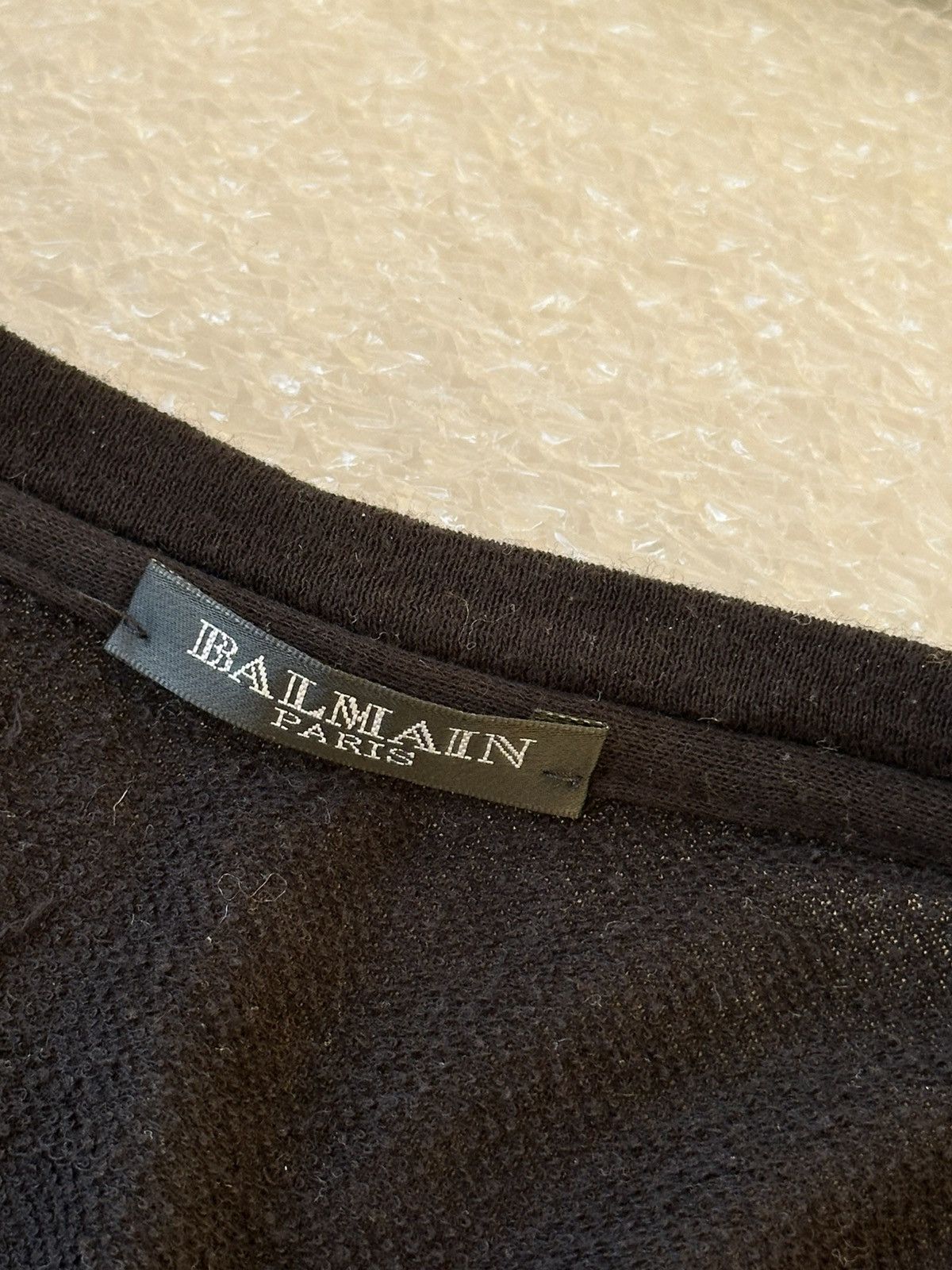 Balmain BALMAIN Decarnin FW2008 Gothic Sequin Embellished Sweater Size US M / EU 48-50 / 2 - 11 Thumbnail