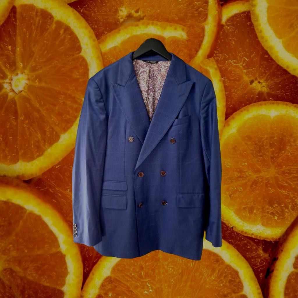 Sarar Sarar Blue Suit Jacket Made in Turkey Size 38R Size 38R - 1 Thumbnail