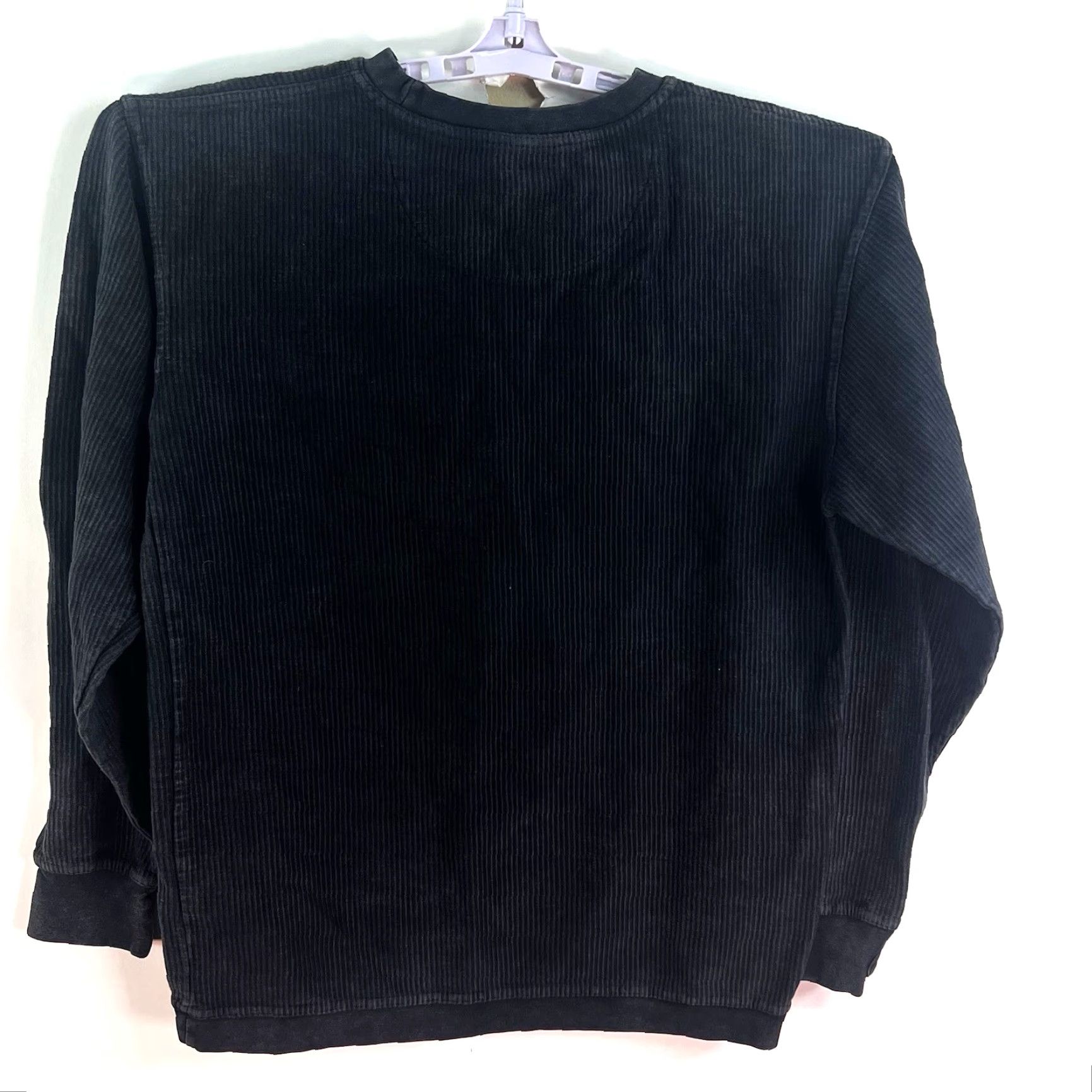 Vintage Royce Corduroy Sweatshirt Mens M Black Long Sleeve Graphic Print Crew Neck Vintage? No (use original) Size US M / EU 48-50 / 2 - 5 Thumbnail