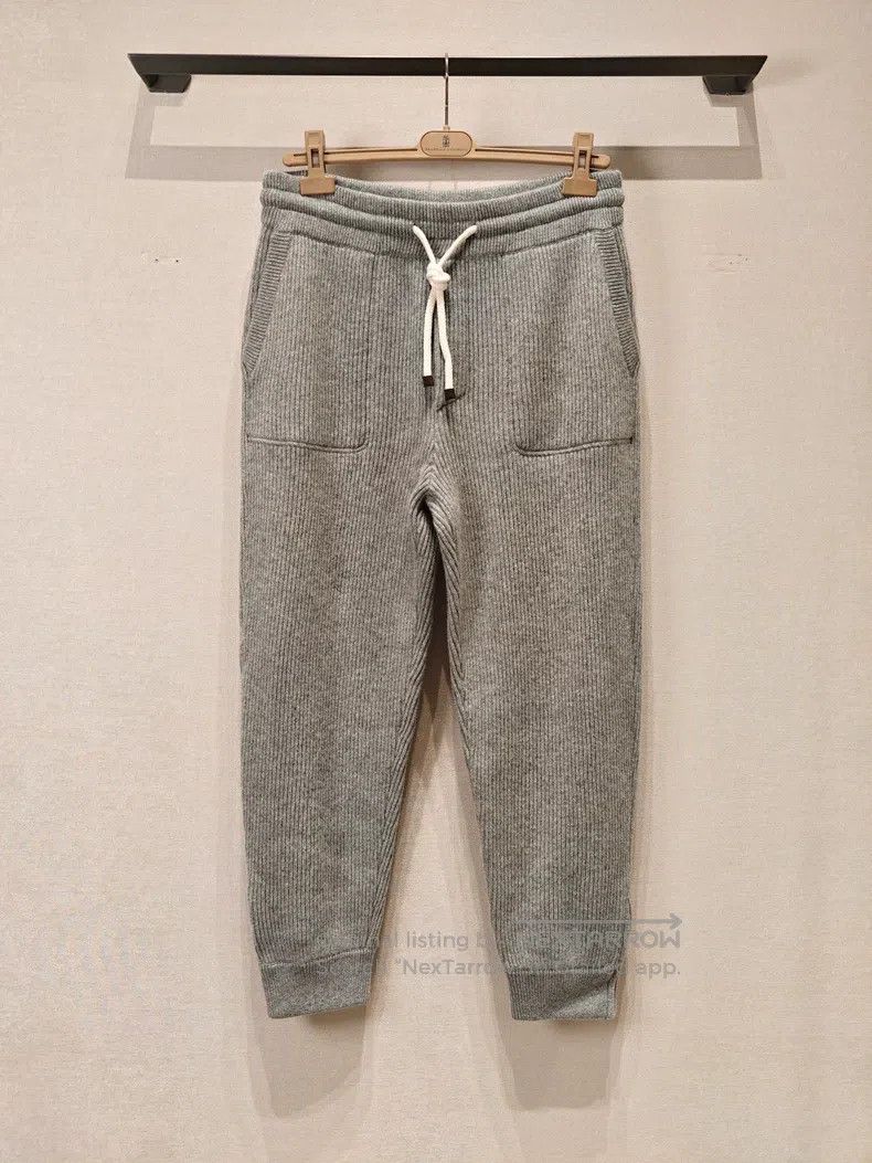 Brunello Cucinelli Brunello Cucinelli size XL Cashmere drawstring sport pants Size US 31 - 1 Thumbnail