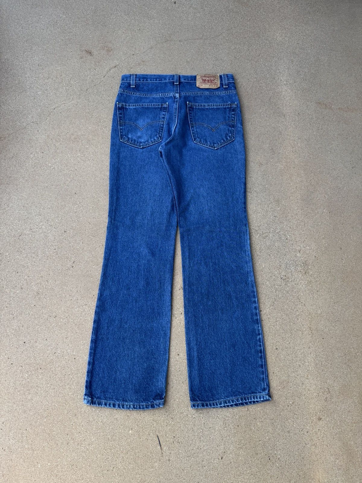 Levi's Vtg 90s Levis 517 Orange Tab Bootcut Flare Faded Jeans 31x30 Size US 31 - 2 Thumbnail