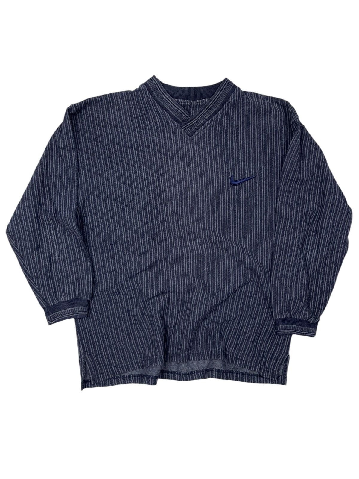 Nike Vintage y2k Nike Striped Long Sleeve Bootleg Size US M / EU 48-50 / 2 - 1 Thumbnail