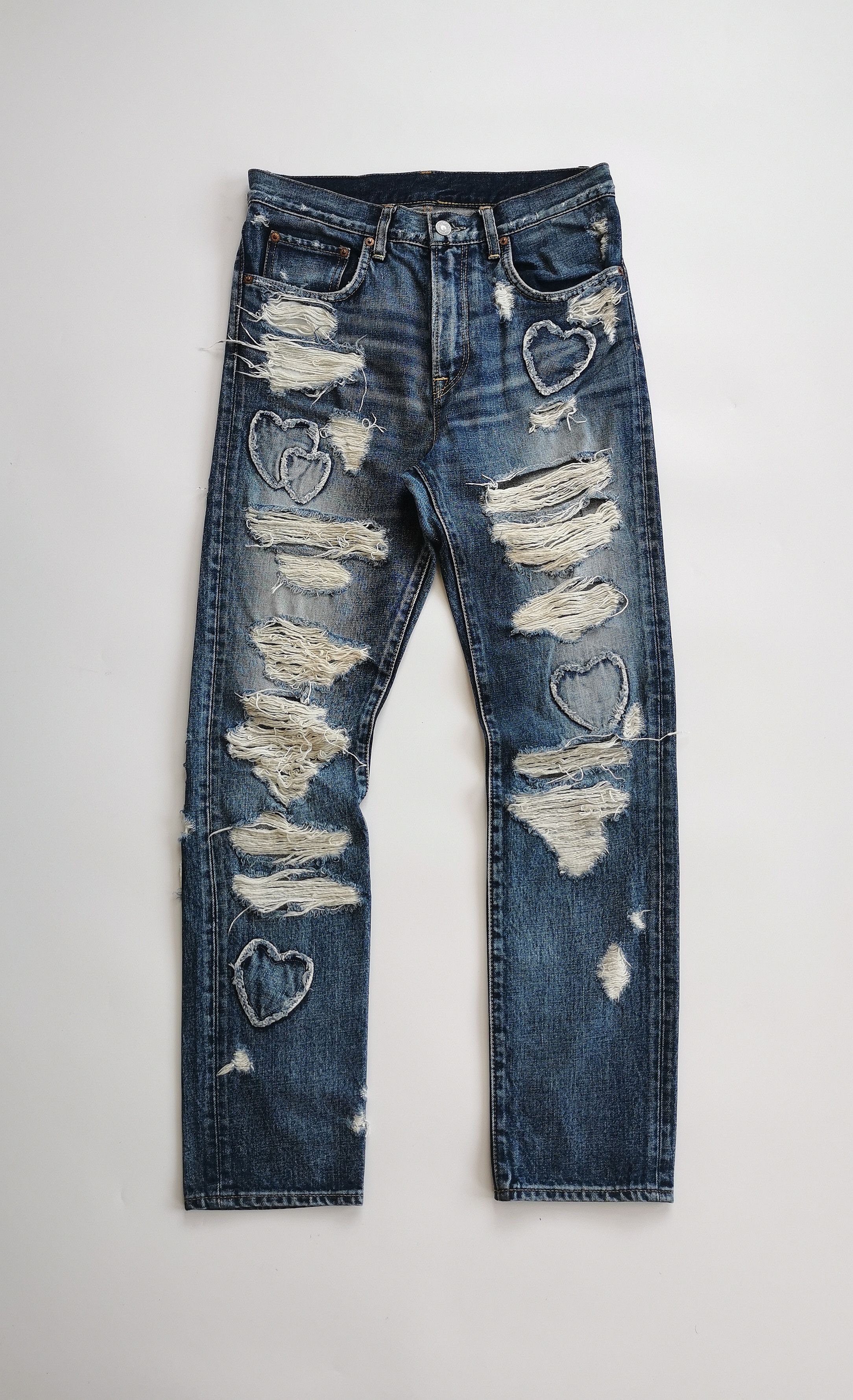 Kapital RNA INC. Slang distressed patchwork denim jeans Size US 29 - 1 Thumbnail