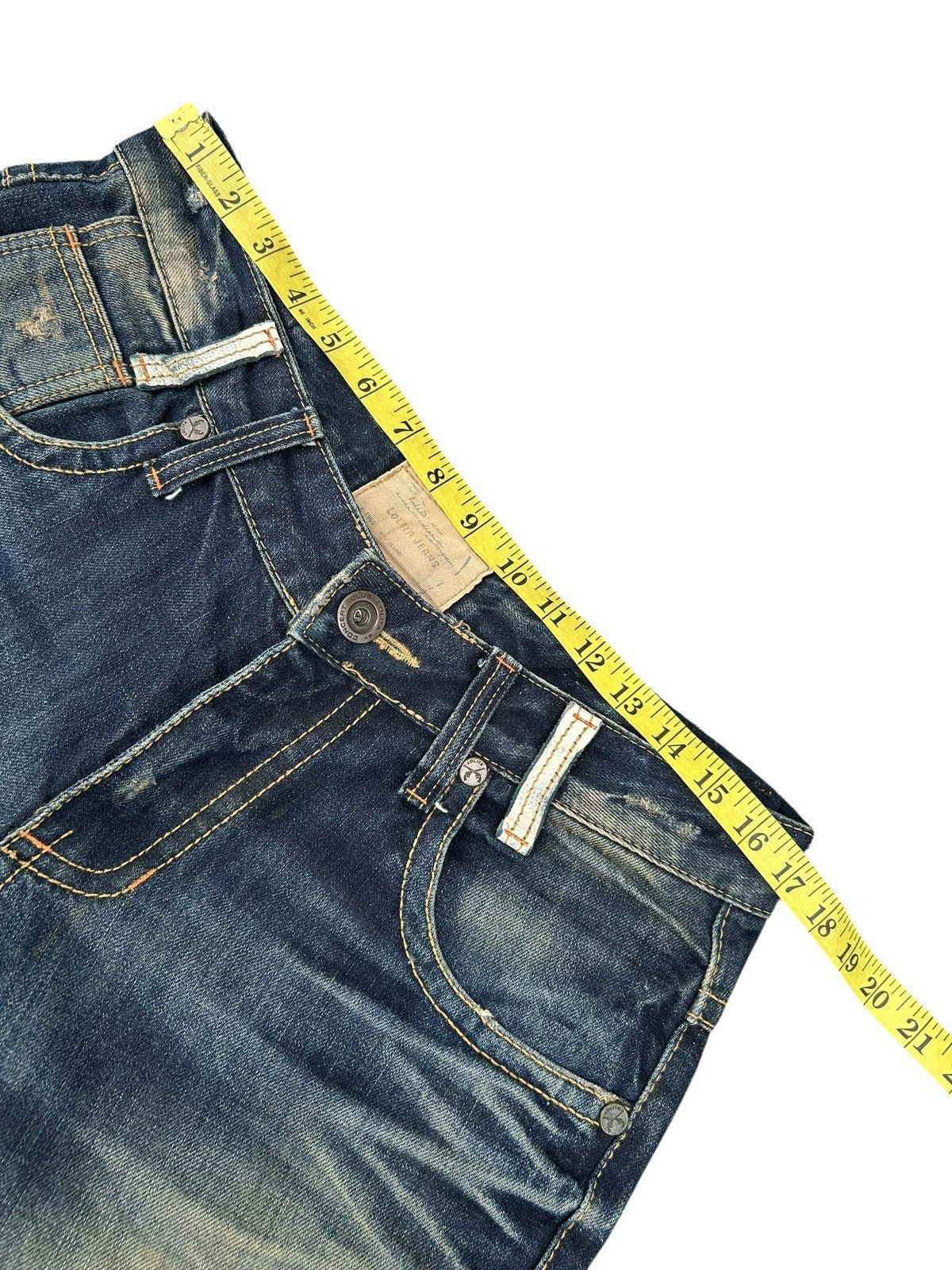 If Six Was Nine Lolita Buckle Back Japanese Brand Distressed Denim Jeans Size US 34 / EU 50 - 16 Thumbnail