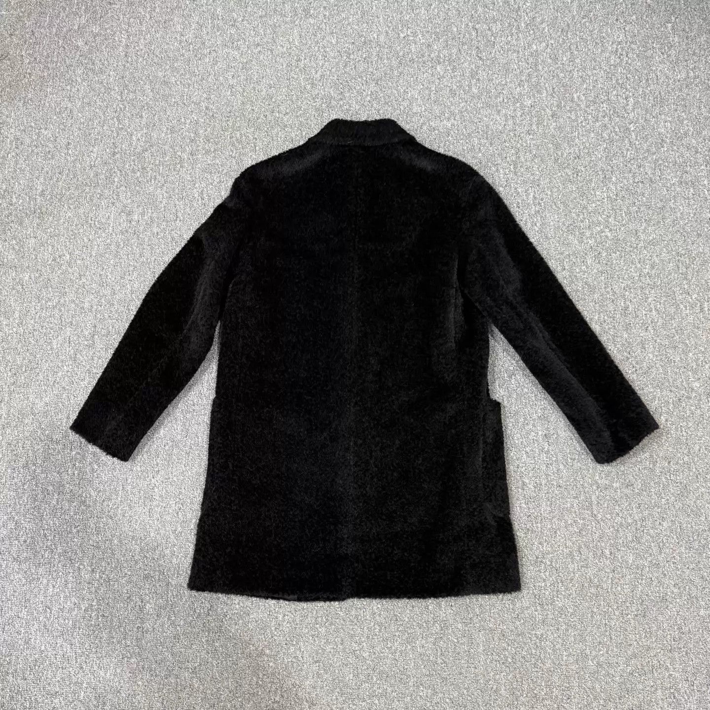 Max Mara Maxmara black teddy wool cappotto blazer NWT IT 32 Size XS / US 0-2 / IT 36-38 - 2 Thumbnail
