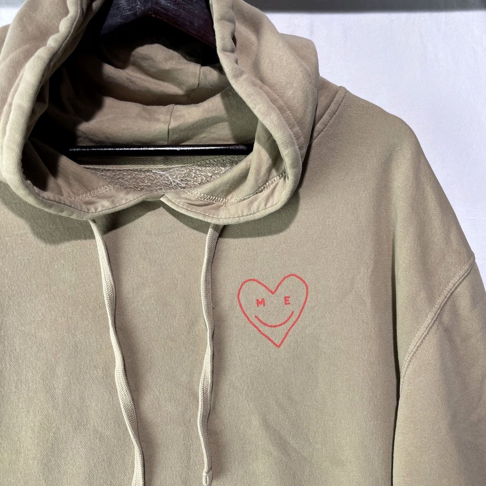 Vintage Lonely Ghost Hoodie Mens XL Green Self Love Club Fleece Sweatshirt Pullover Size US XL / EU 56 / 4 - 3 Thumbnail