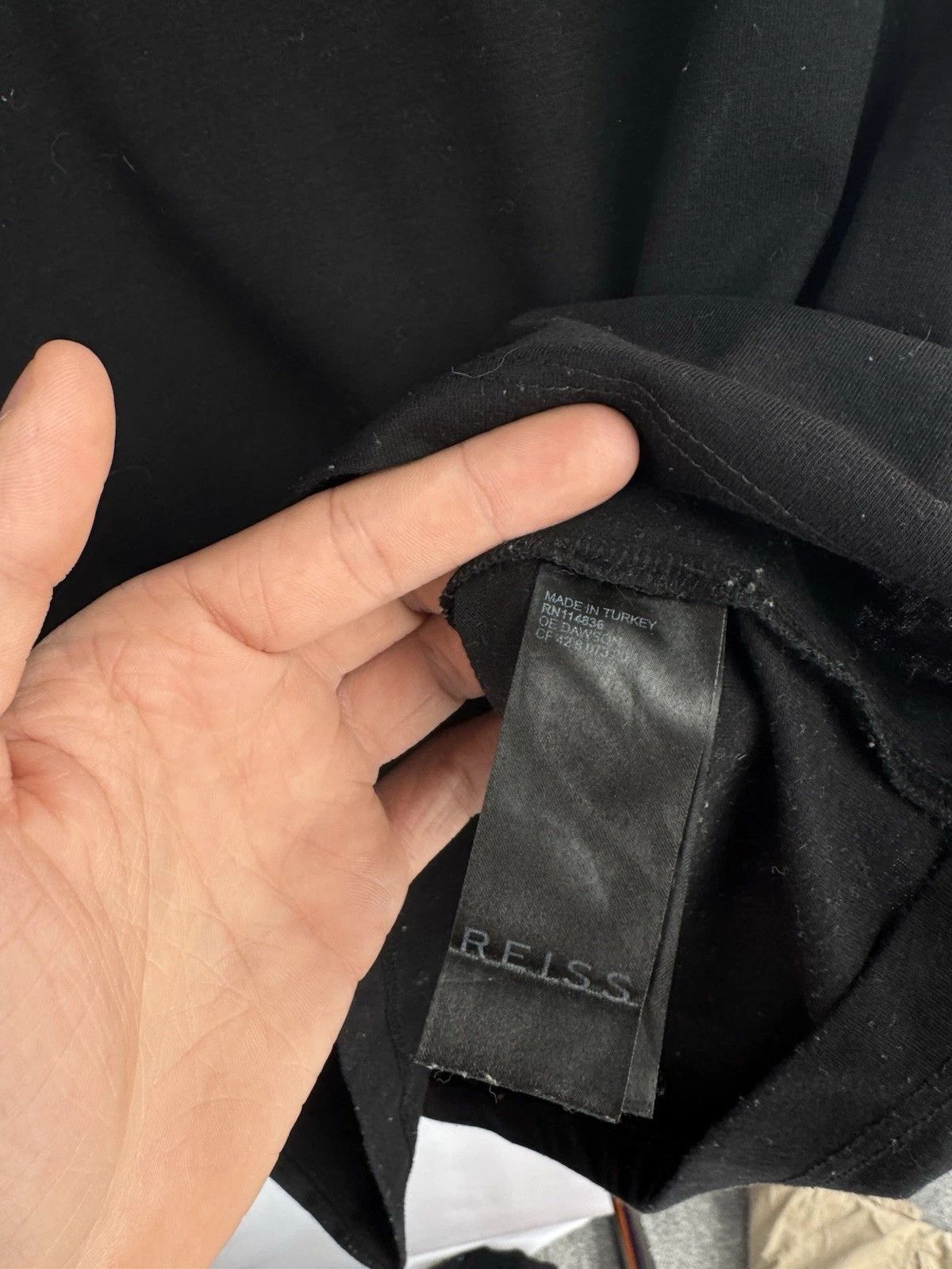 Reiss Reiss Basic Black Crew Neck T-Shirt for Men – Casual Minimal Size US M / EU 48-50 / 2 - 5 Thumbnail