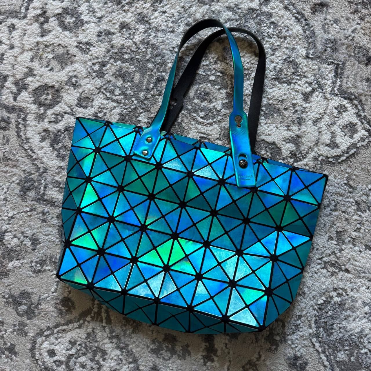 Issey Miyake Issey Miyake BAO BAO Geometric Lucent Blue Hand Tote Bag Size ONE SIZE - 2 Thumbnail