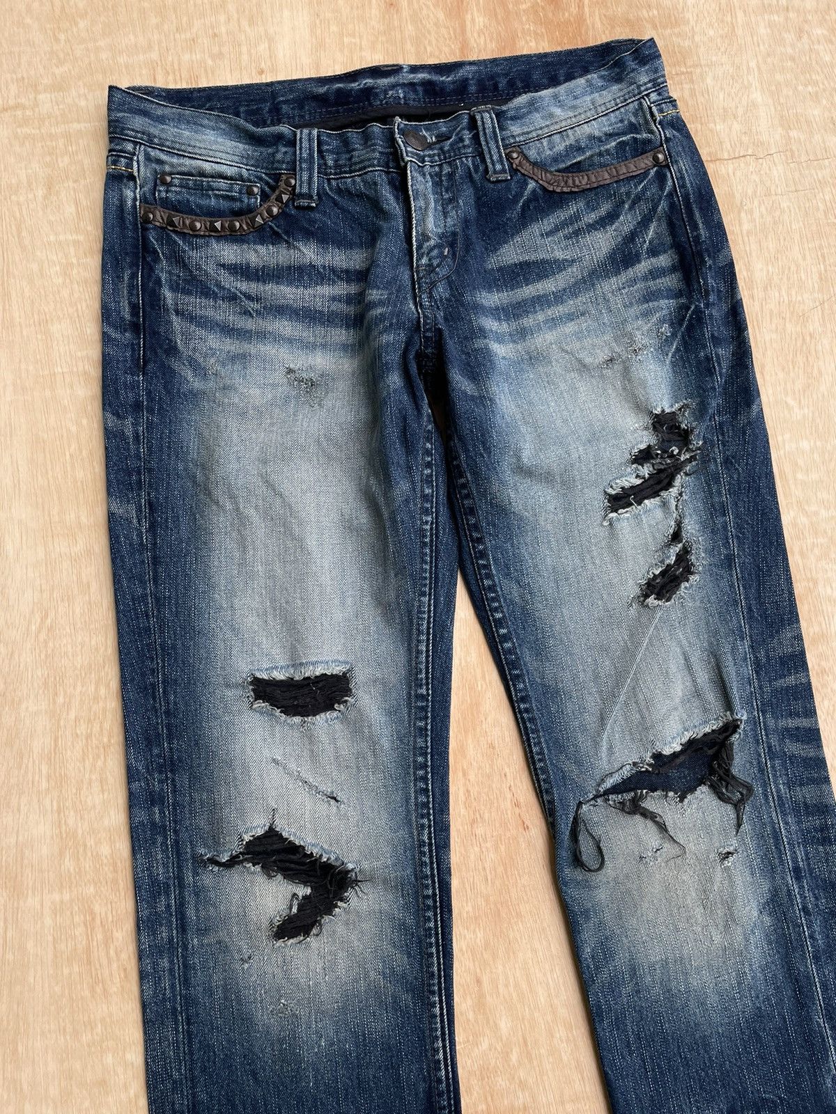 If Six Was Nine × Japanese Brand Distressed Denim Murder License Ifsixwasnine Size US 32 / EU 48 - 2 Thumbnail