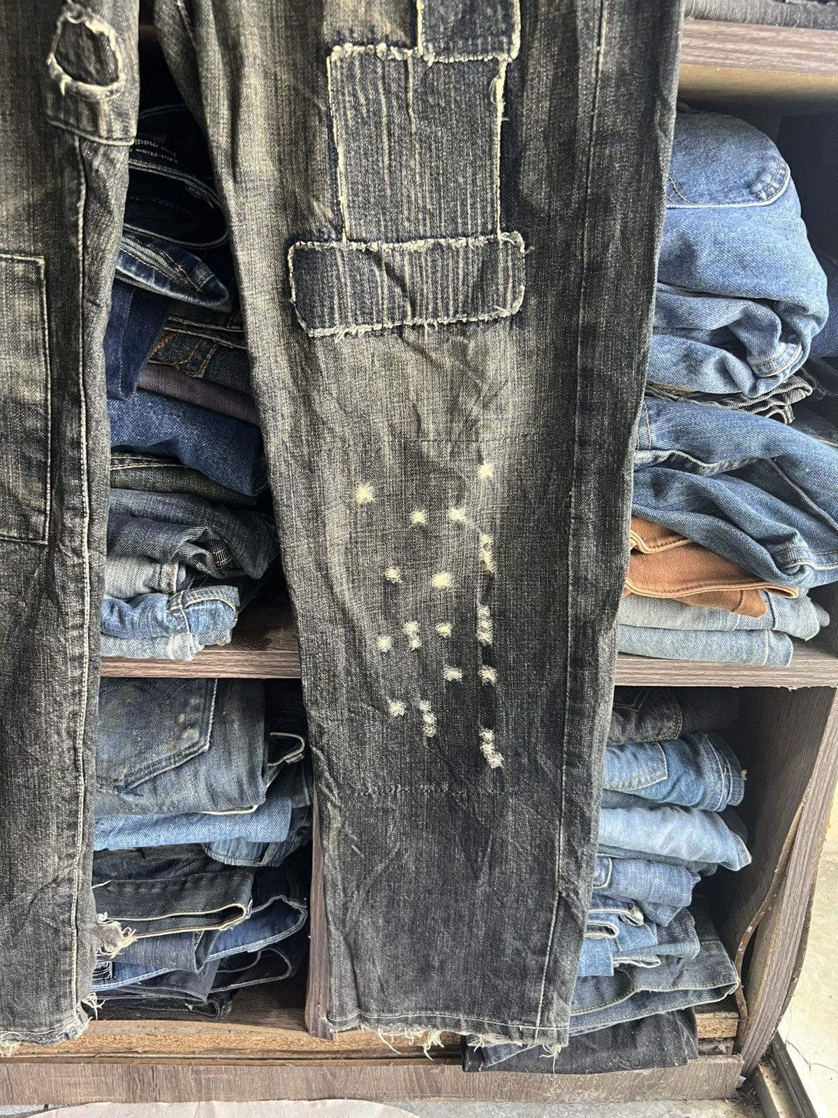 Other 🔥Rare Artinero Patchwork Kapital Inspired Distressed Denim Size US 34 / EU 50 - 6 Thumbnail