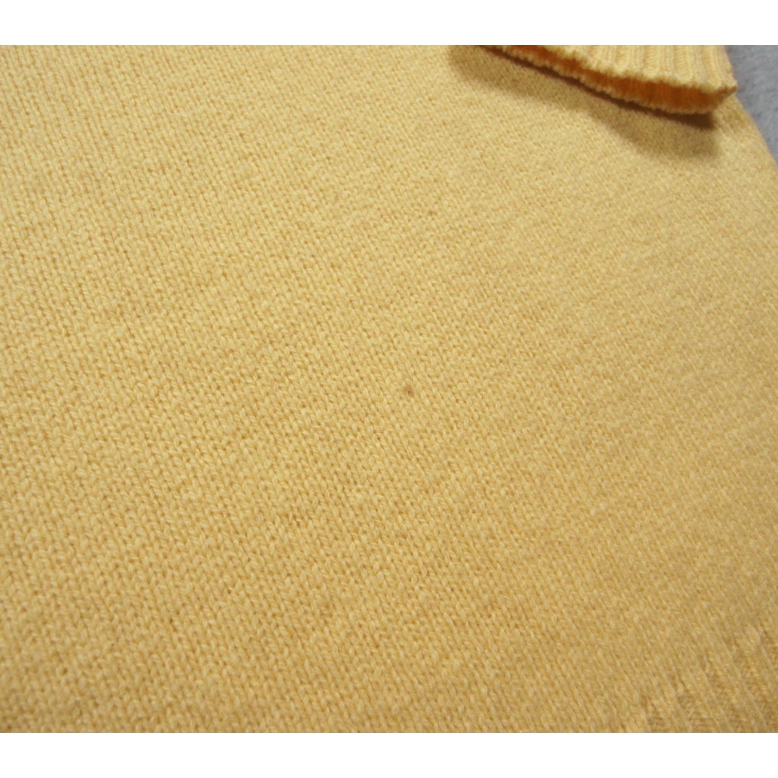 Polo Ralph Lauren VINTAGE Polo Ralph Lauren Sweater Mens M Yellow Knit Wool Oversized Size US M / EU 48-50 / 2 - 7 Thumbnail