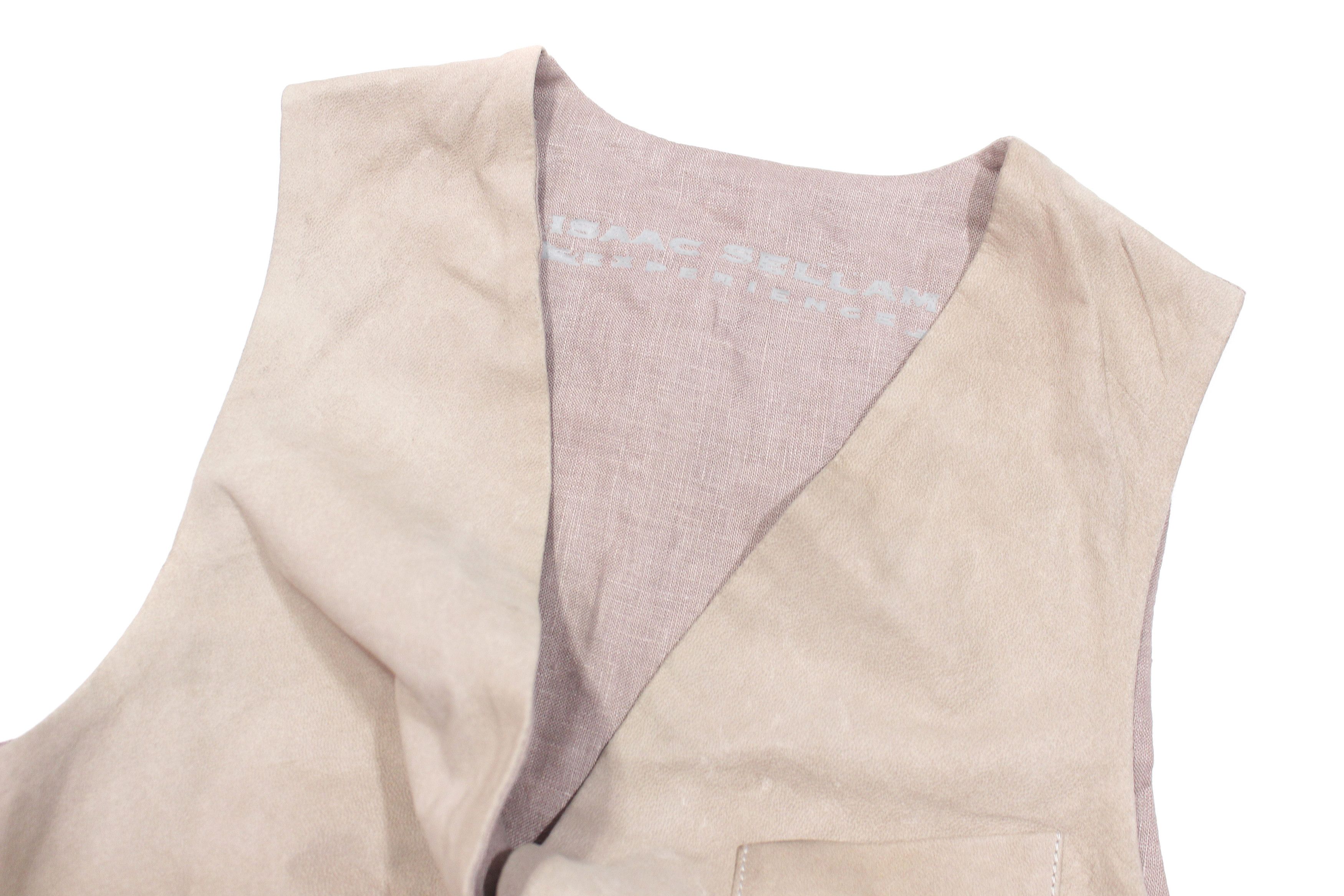 Isaac Sellam Experience Deerskin Leather Cowboy Vest Size XS / US 0-2 / IT 36-38 - 5 Thumbnail