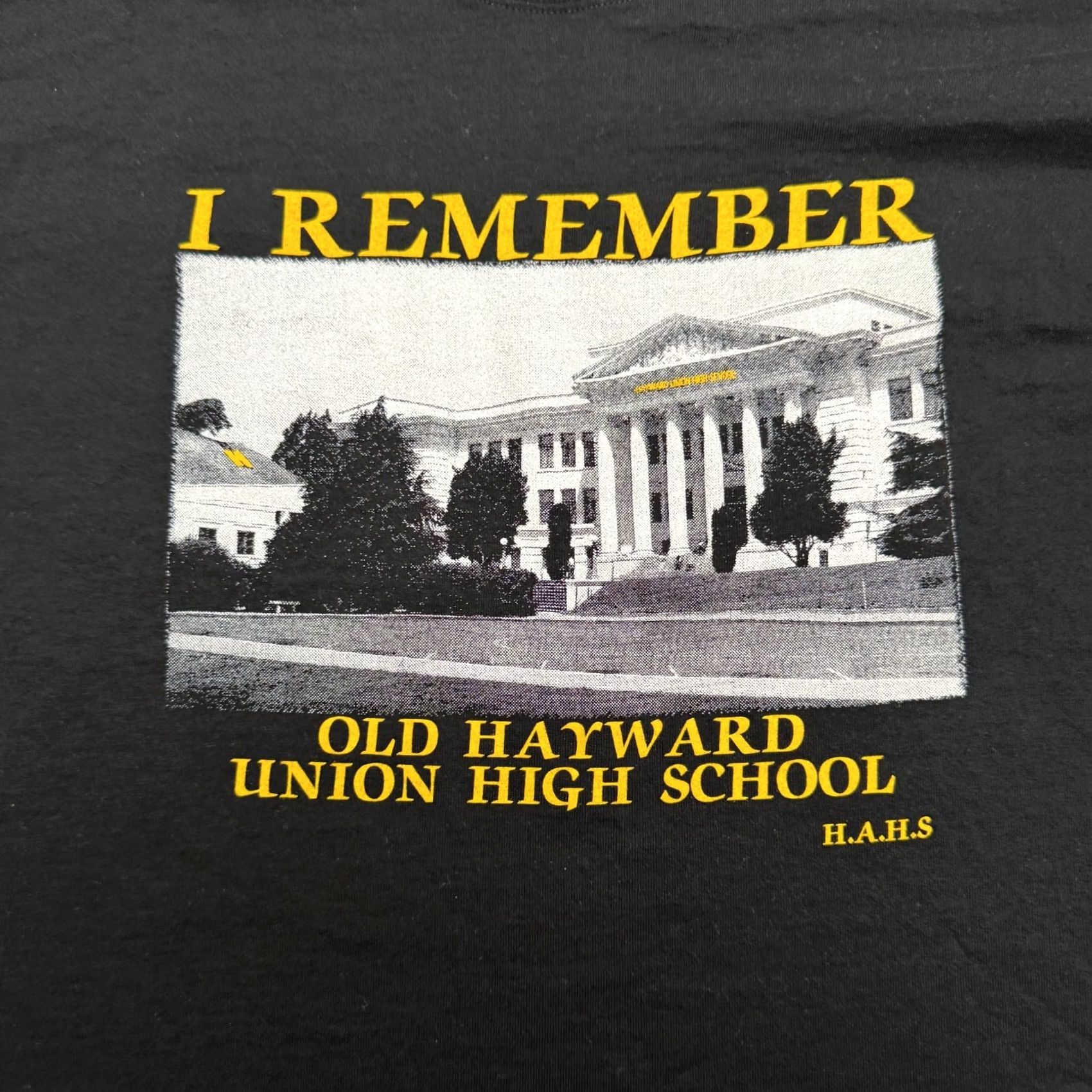 Fruit Of The Loom VINTAGE Fruit Of The Loom Graphic T-Shirt XL Black Hayward Union High School Tee Shirt Mens Regular Crew Neck Short Sleeve Size US XL / EU 56 / 4 - 3 Thumbnail