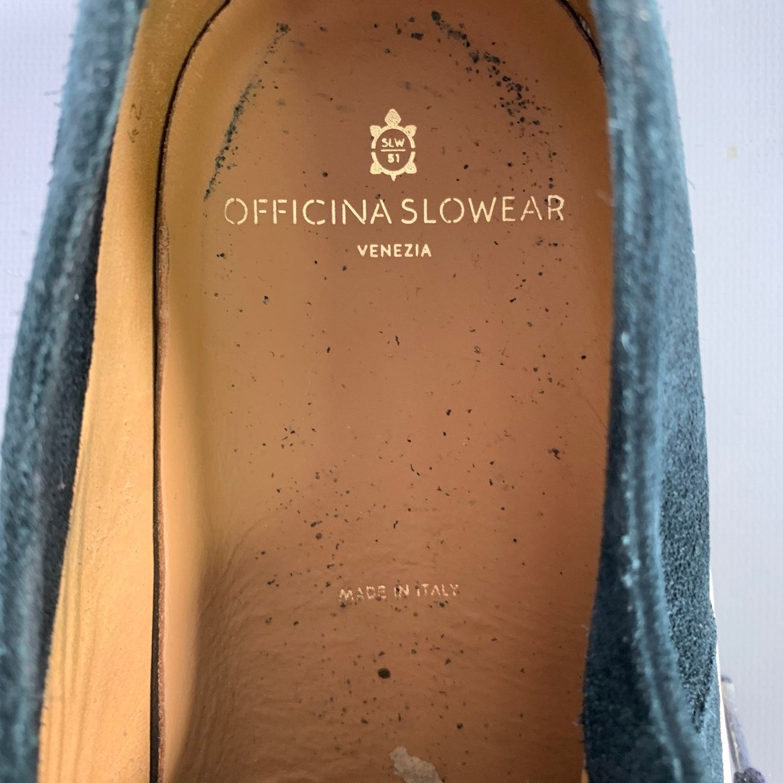 Other OFFICINA SLOWEAR Size 9 Navy Cream Suede Sneakers Size US 9 / EU 42 - 7 Thumbnail