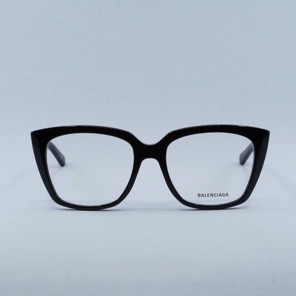 Balenciaga Balenciaga BB0062O 001 Eyeglasses Black 53mm Cat Eye Frame Size ONE SIZE - 4 Thumbnail