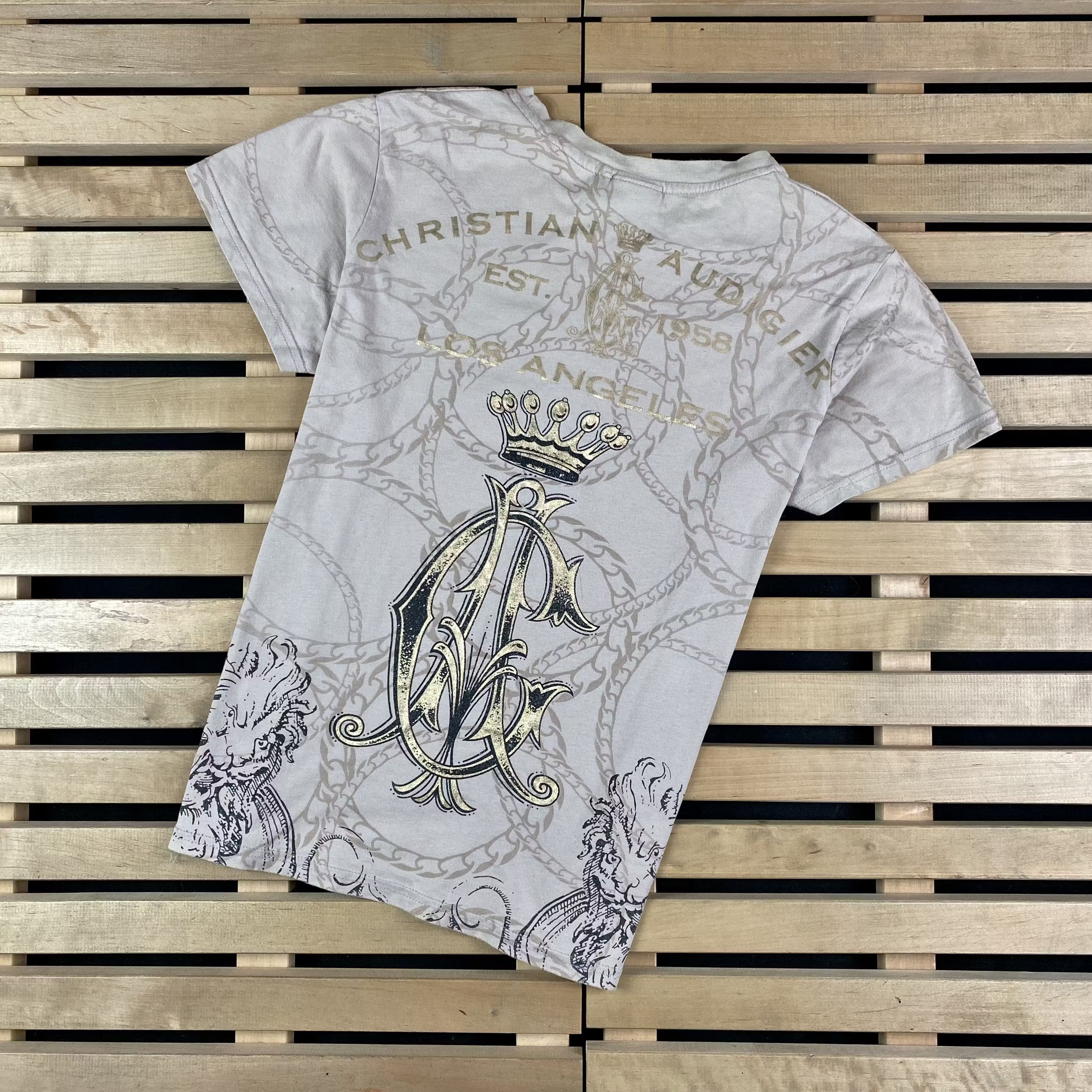 Christian Audigier × Ed Hardy × Vintage Mens Vintage T Shirt Christian Audigier Size M Size US M / EU 48-50 / 2 - 7 Thumbnail