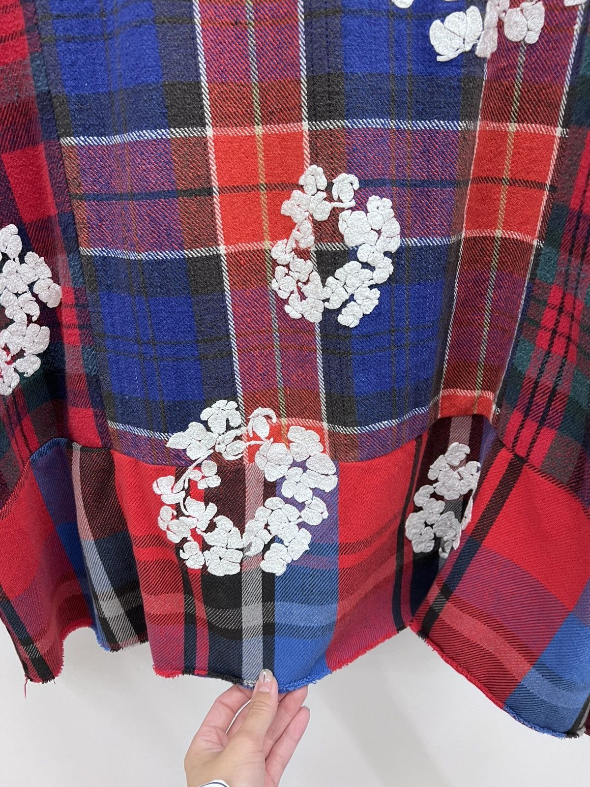 DENIM TEARS × READYMADE READYMADE x Denim Tears Wreath Check Shirt Size US S / EU 44-46 / 1 - 7 Thumbnail