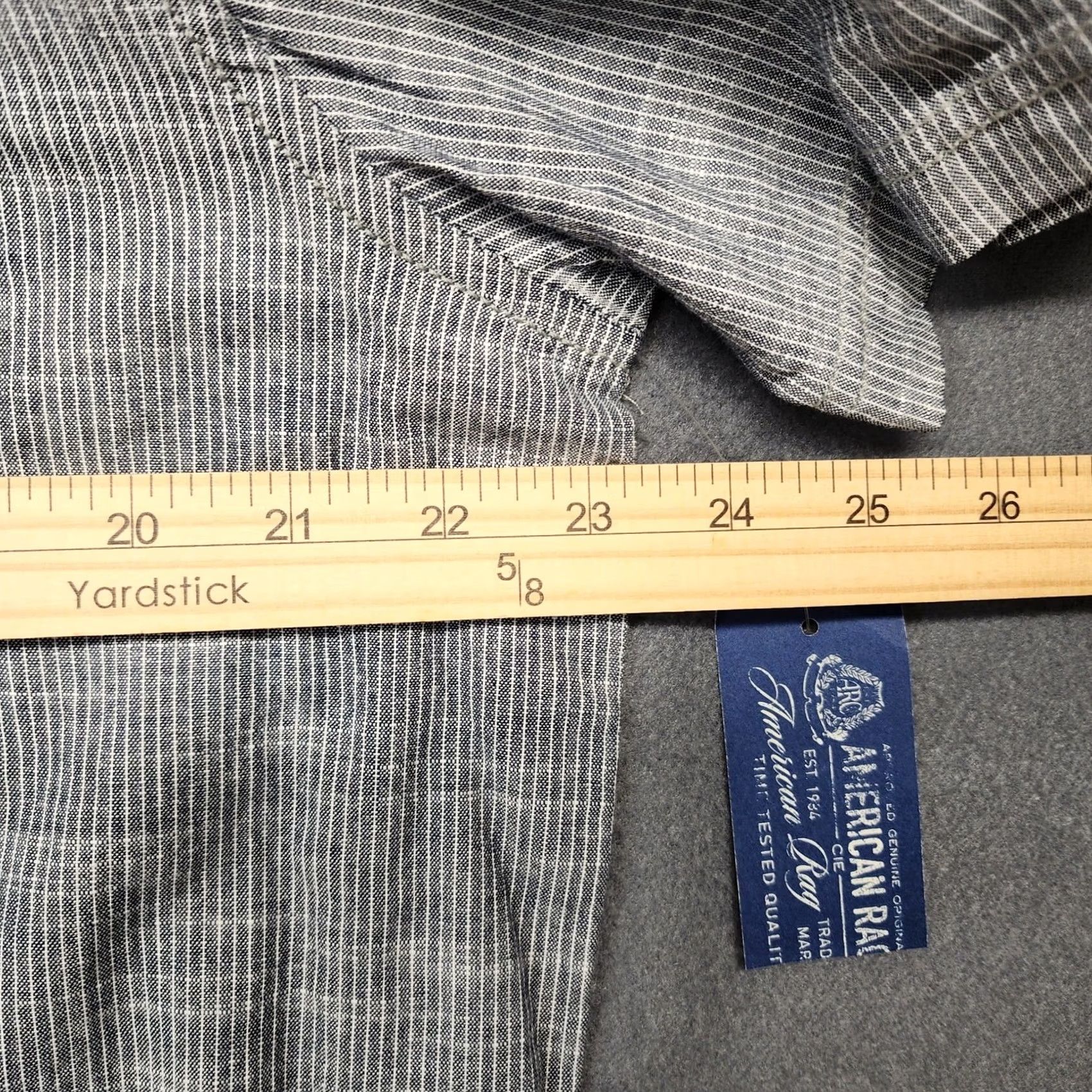 Vintage VINTAGE American Rag Shirt Mens 2XL Short Sleeve Pearl Snap Blue Woven 100% Cotton NEW Size US XXL / EU 58 / 5 - 5 Thumbnail