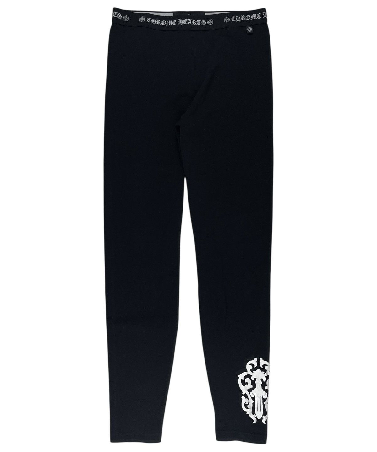 Chrome Hearts Chrome Hearts Vine Dagger Print Logo Leggings Black Size 28" / US 6 / IT 42 - 1 Thumbnail