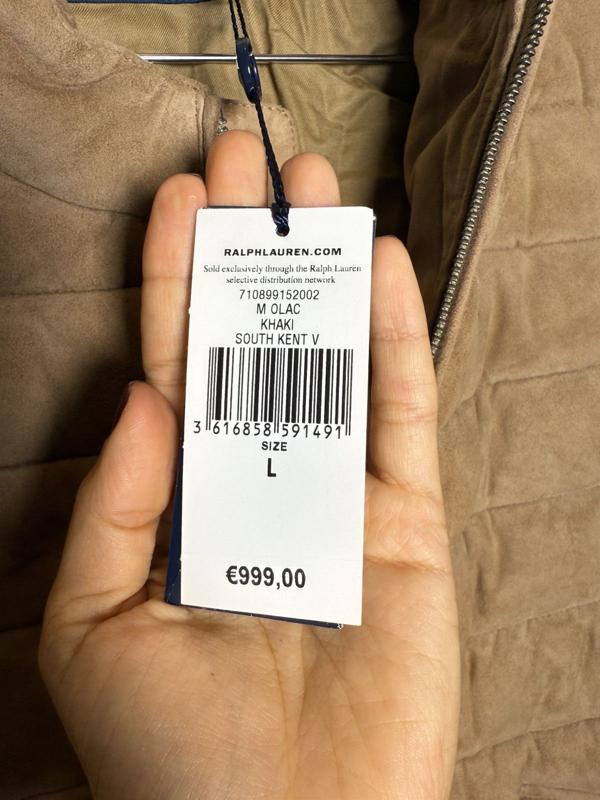 Polo Ralph Lauren Polo Ralph Lauren Classics Goat Suede Quilted Vest Size US L / EU 52-54 / 3 - 6 Thumbnail