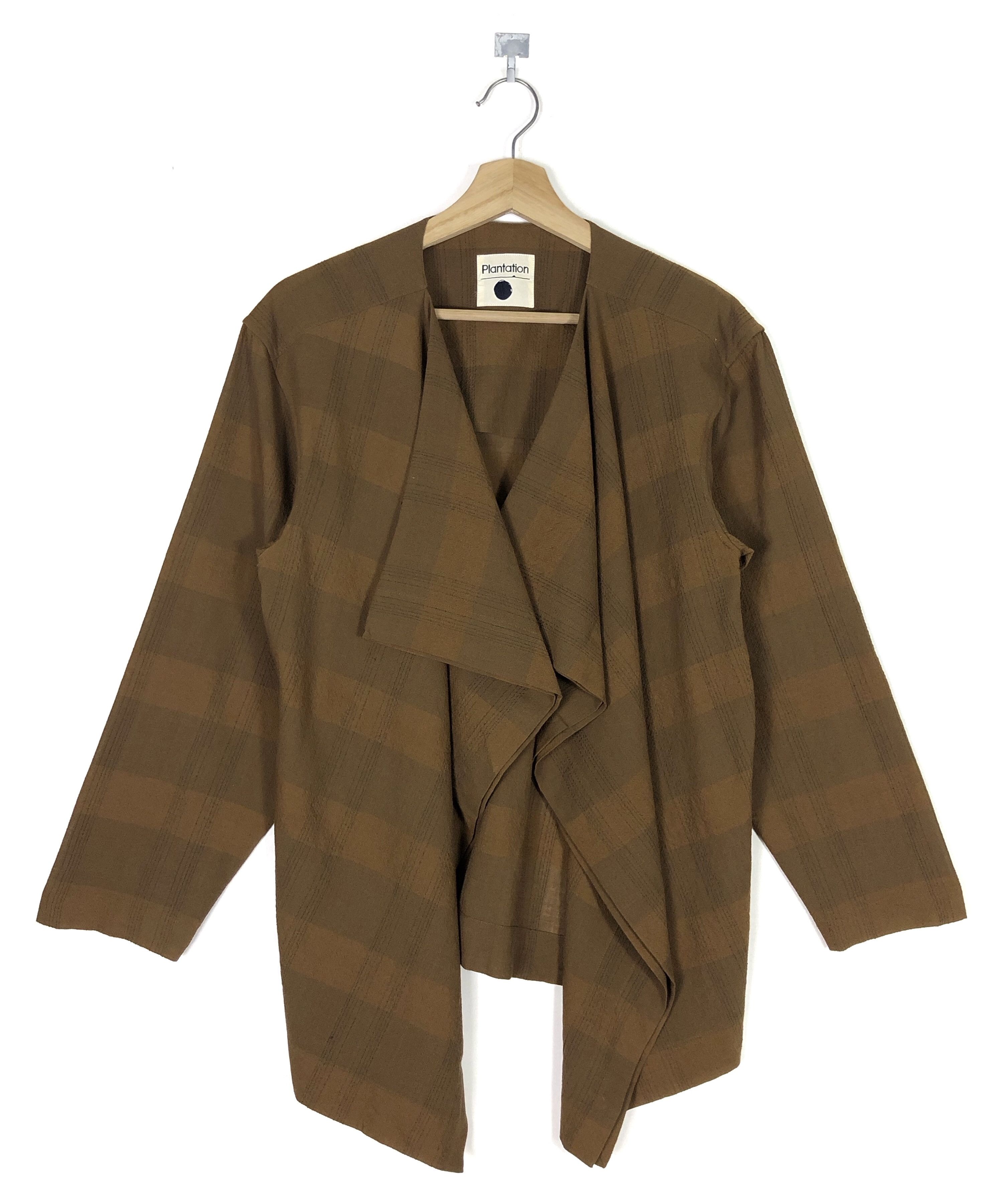 Issey Miyake RARE🔥AW1991 PLANTATION BUTTONLESS WOOL DOUBLE WINGS COAT Size M / US 6-8 / IT 42-44 - 2 Thumbnail