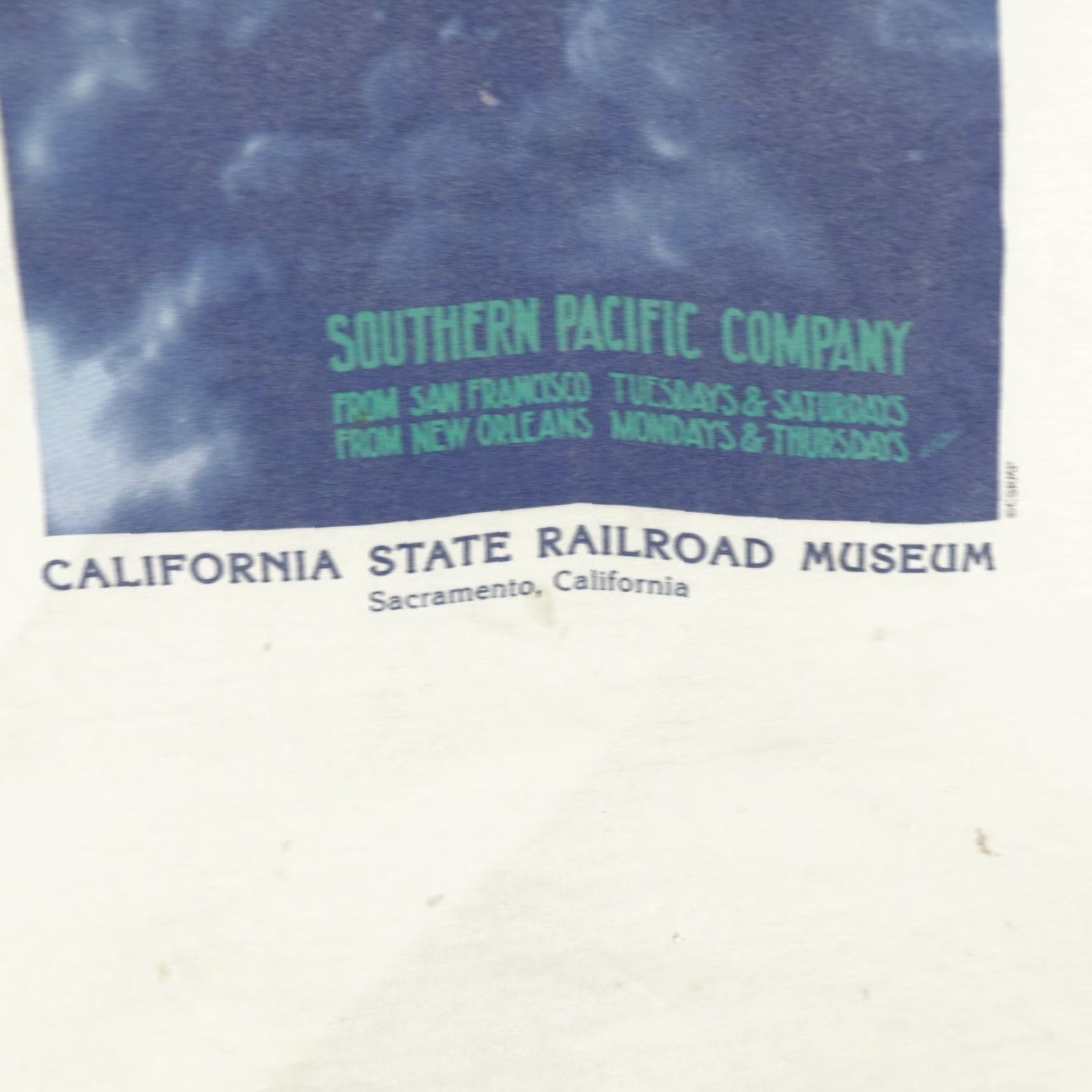 Hanes VINTAGE Hanes California State Railroad Museum Graphic Print Shirt Mens Large White 90s Size US L / EU 52-54 / 3 - 4 Thumbnail