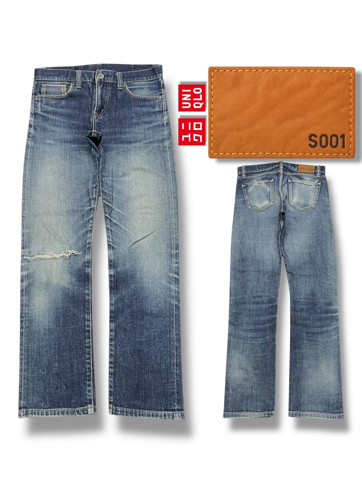 Uniqlo Vintage Uniqlo UJ Selvedge Denim Japan - Vintage Wash | W33 Size US 33 - 1 Thumbnail