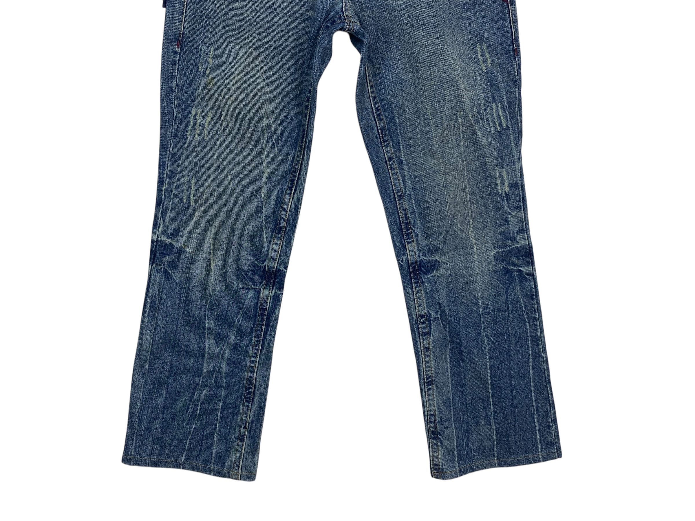 Japanese Brand Oilcake Jeans Double Waist Cropped Jeans Japanese Jeans Size US 29 - 5 Thumbnail