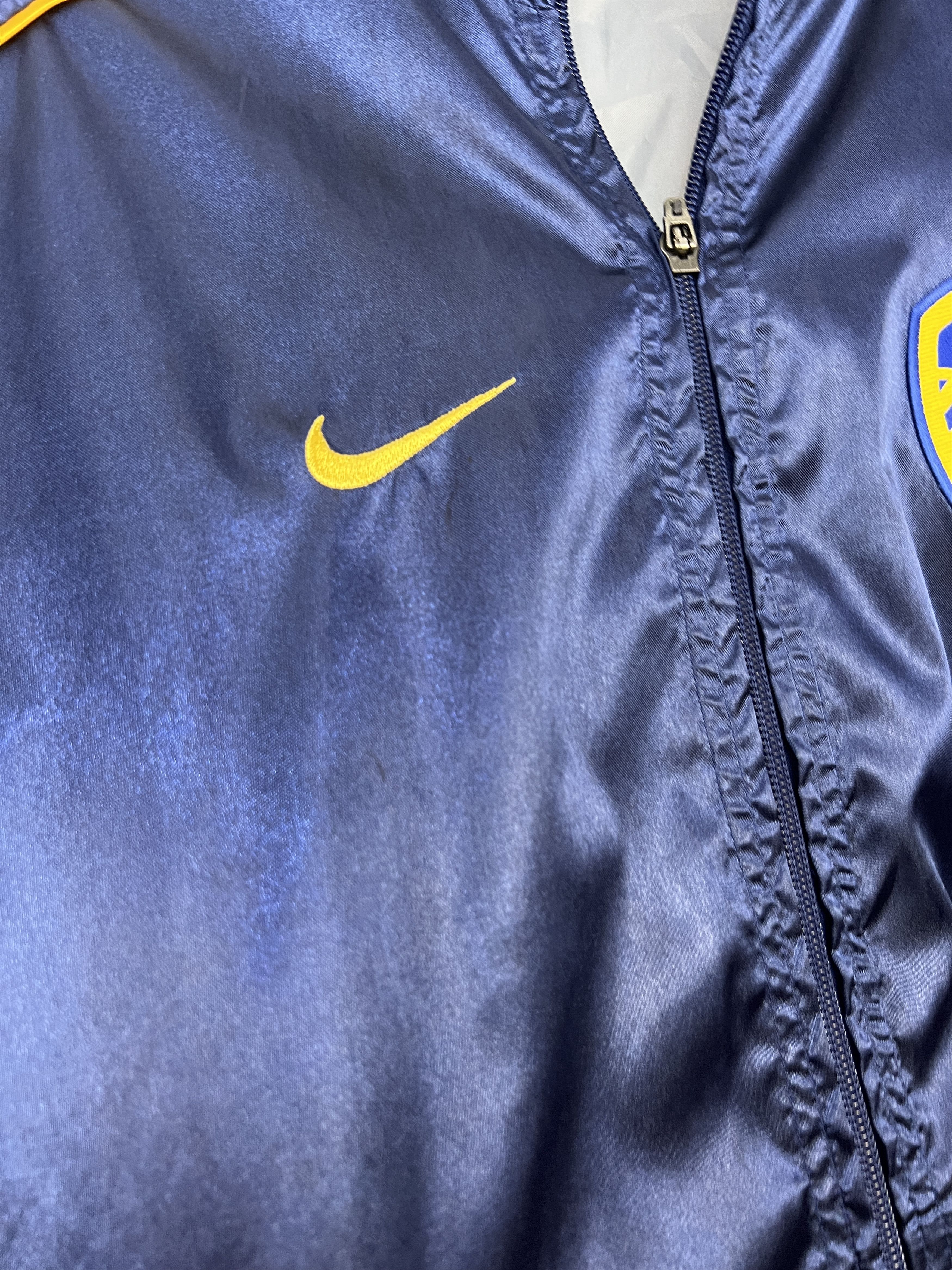 Nike Vintage 90's Nike Leeds United Football Satin Jacket Soccer Size US M / EU 48-50 / 2 - 14 Thumbnail