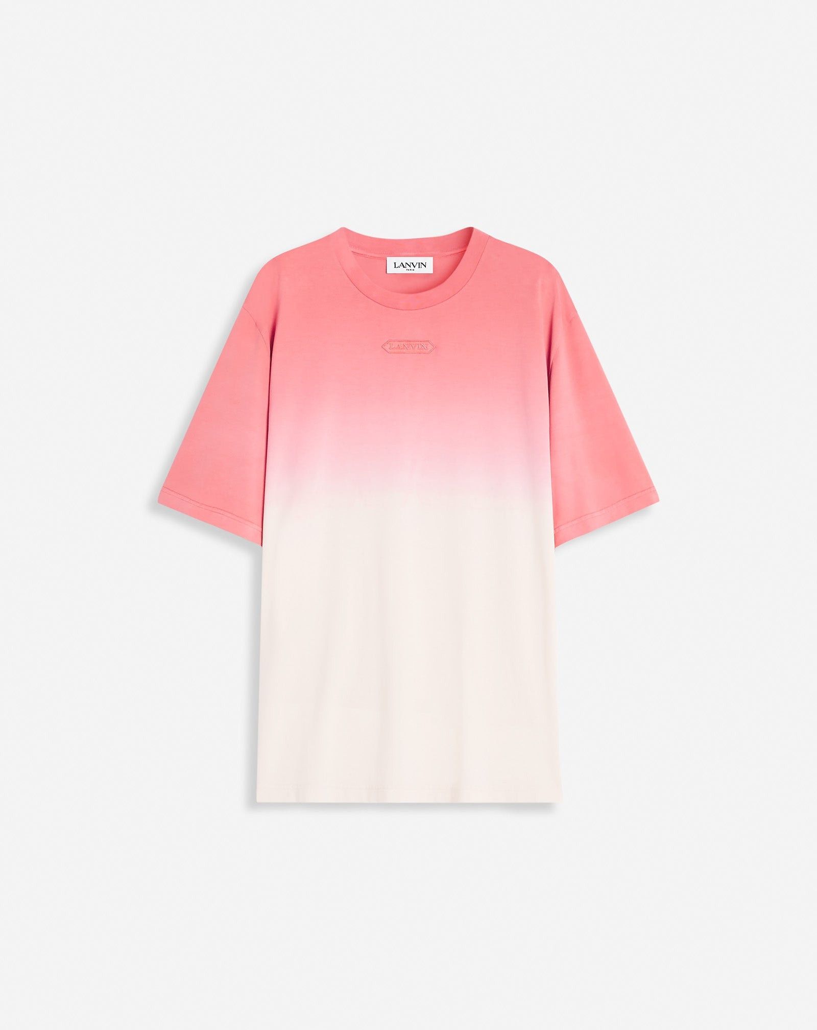 Lanvin o1mle0825 Straight Fit T-Shirt in Pink Size US L / EU 52-54 / 3 - 1 Thumbnail