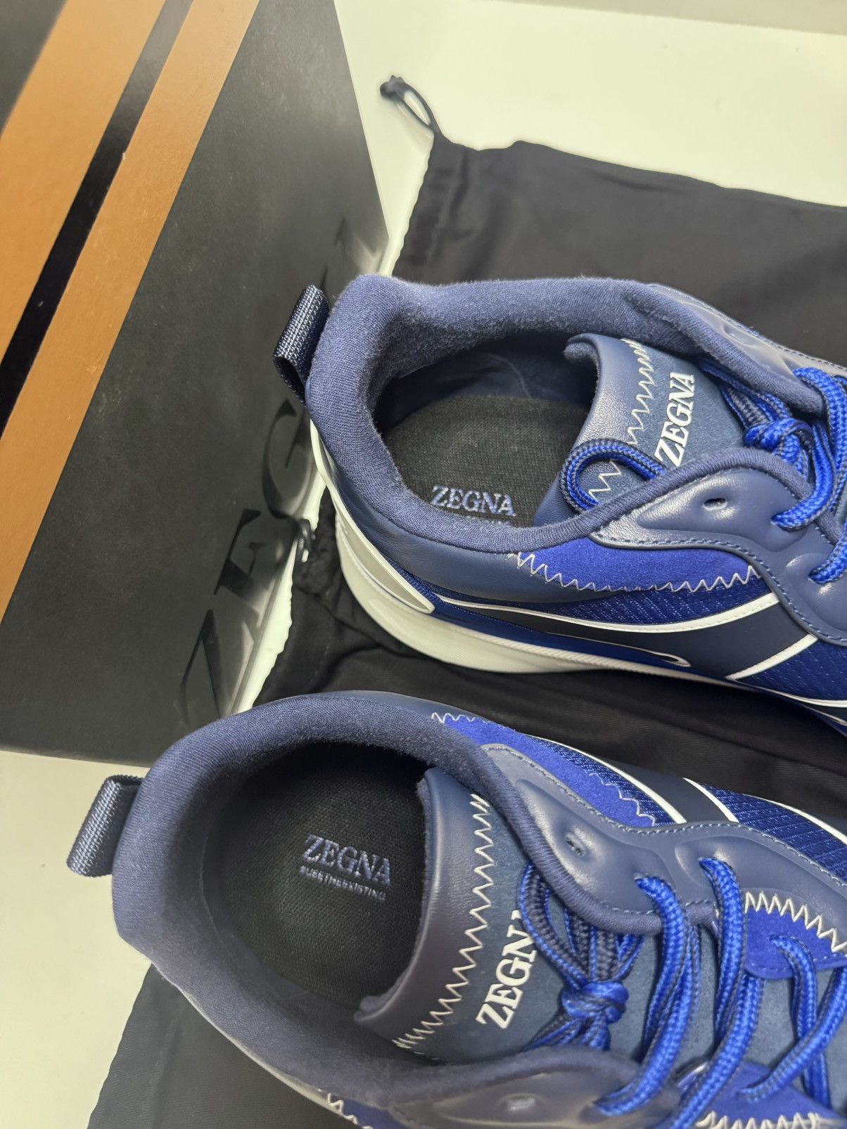 Ermenegildo Zegna Zegna UTE Trainer Sneakers Navy Size 13 US New W/ Box Size US 13 / EU 46 - 3 Thumbnail