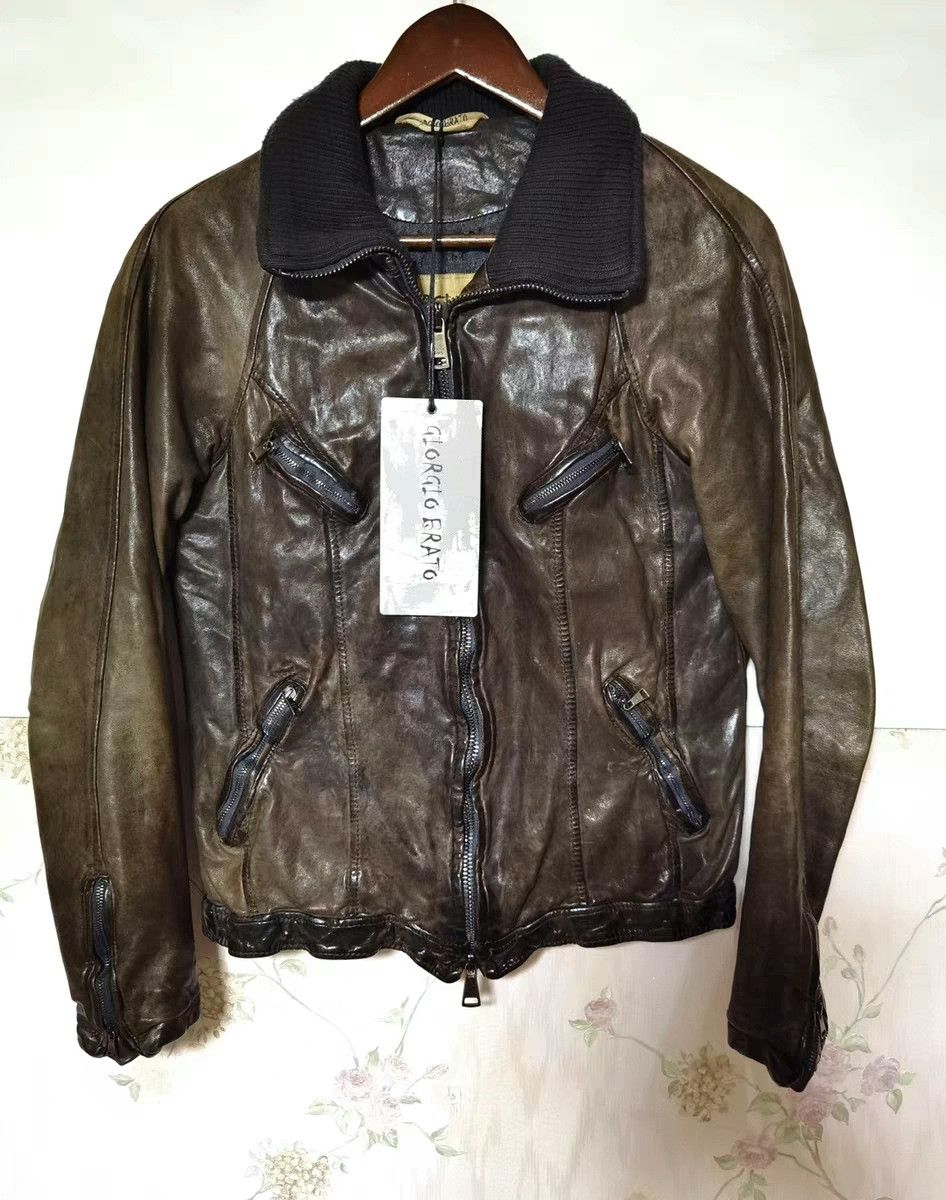 Giorgio Brato Giorgio Brato Leather Jacket Size US S / EU 44-46 / 1 - 1 Thumbnail