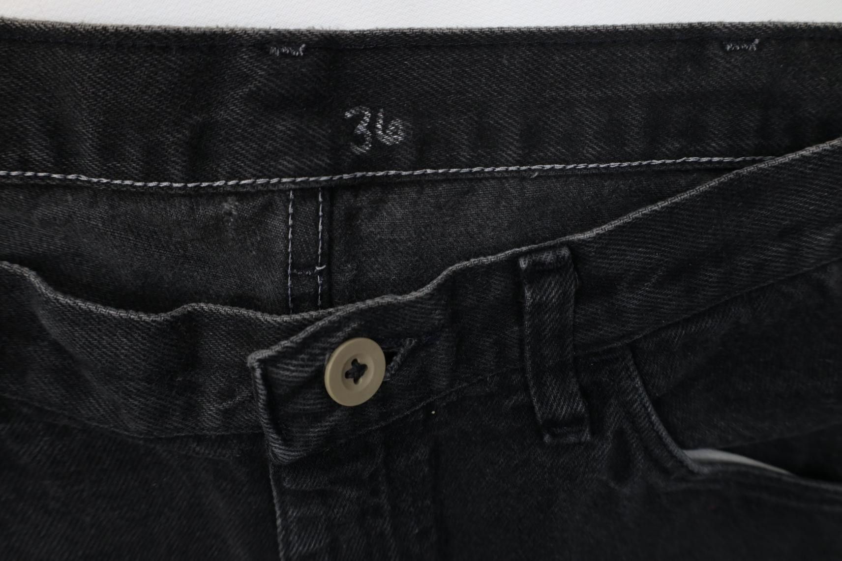 Vintage Vintage 90s Streetwear Straight Leg Denim Jeans Black Cotton Size US 36 / EU 52 - 8 Thumbnail