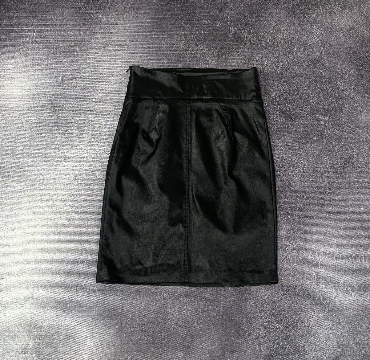 Love Moschino Love Moschino Women’s Black Luxury Nylon Midi Skirt Size 28" / US 6 / IT 42 - 2 Thumbnail
