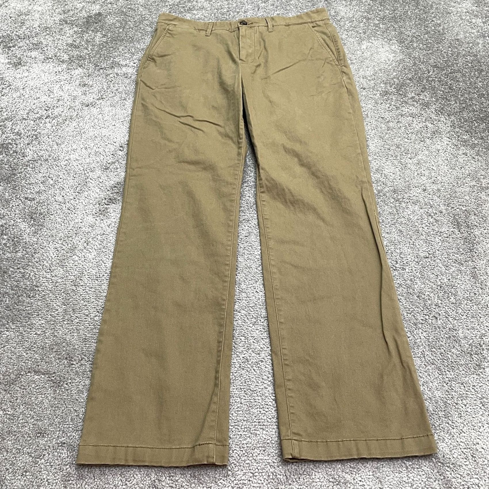 Vintage Goodfellow & Co The Every Wear Chino Pants Mens 32x32 Brown Straight Leg Stretch Size US 32 / EU 48 - 2 Thumbnail