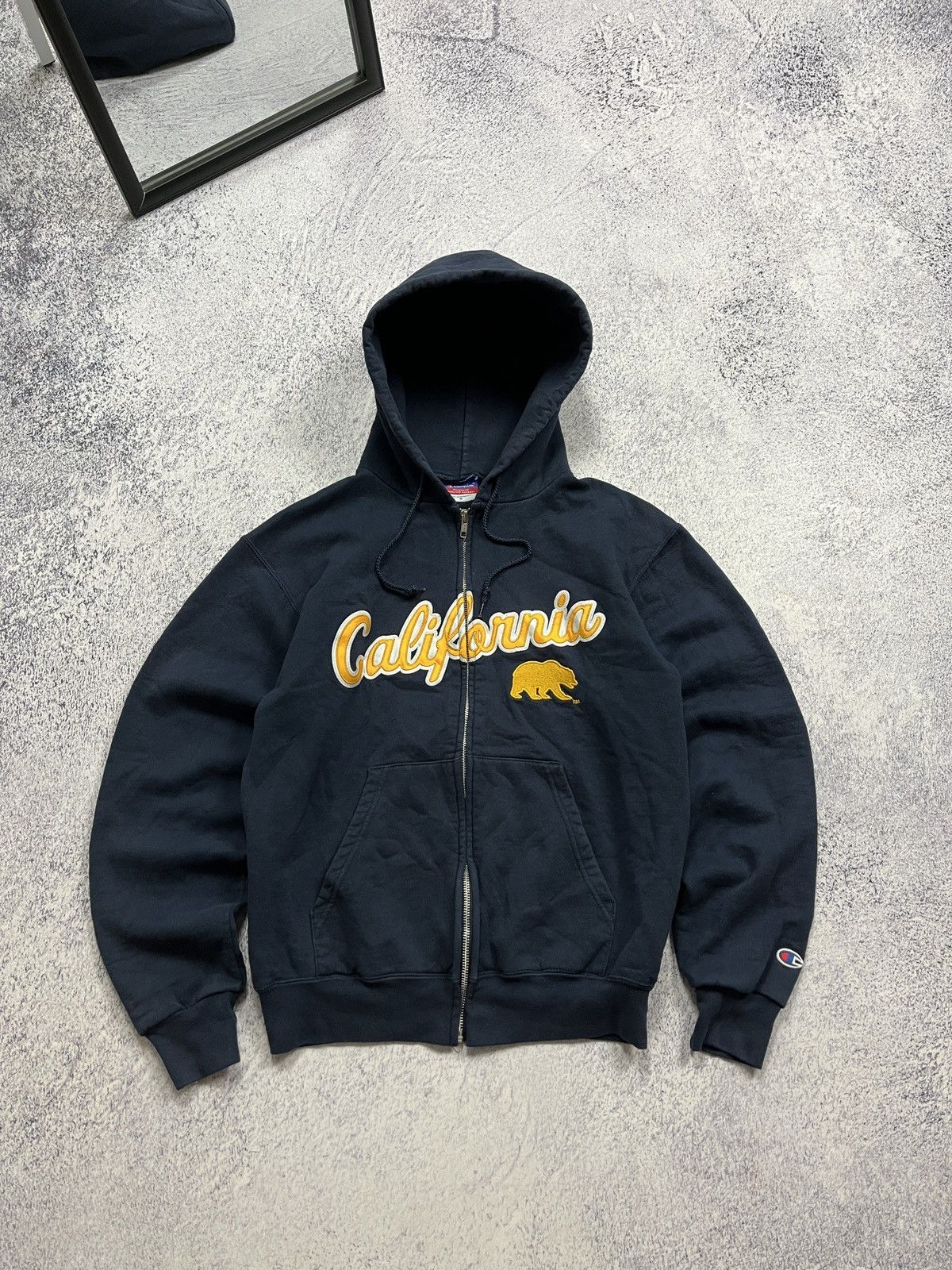 Champion California State College University Zip Up Hoodie