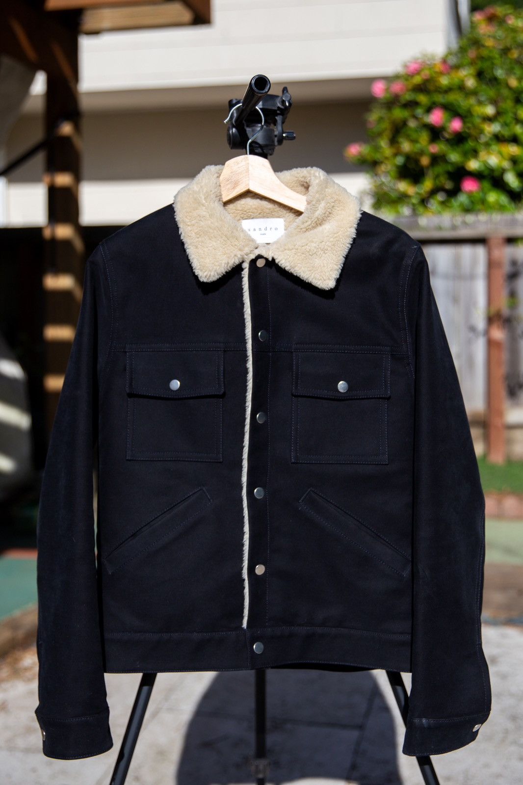 Sandro Sheerling Lined Jacket Size US S / EU 44-46 / 1 - 1 Thumbnail