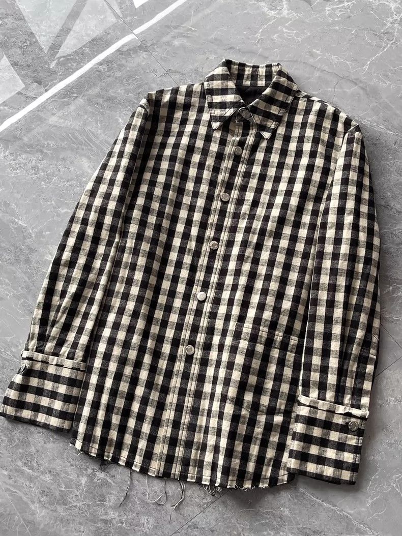 Helmut Lang HELMUT LANG Plaid cotton shirt jacket coat Size US S / EU 44-46 / 1 - 1 Thumbnail